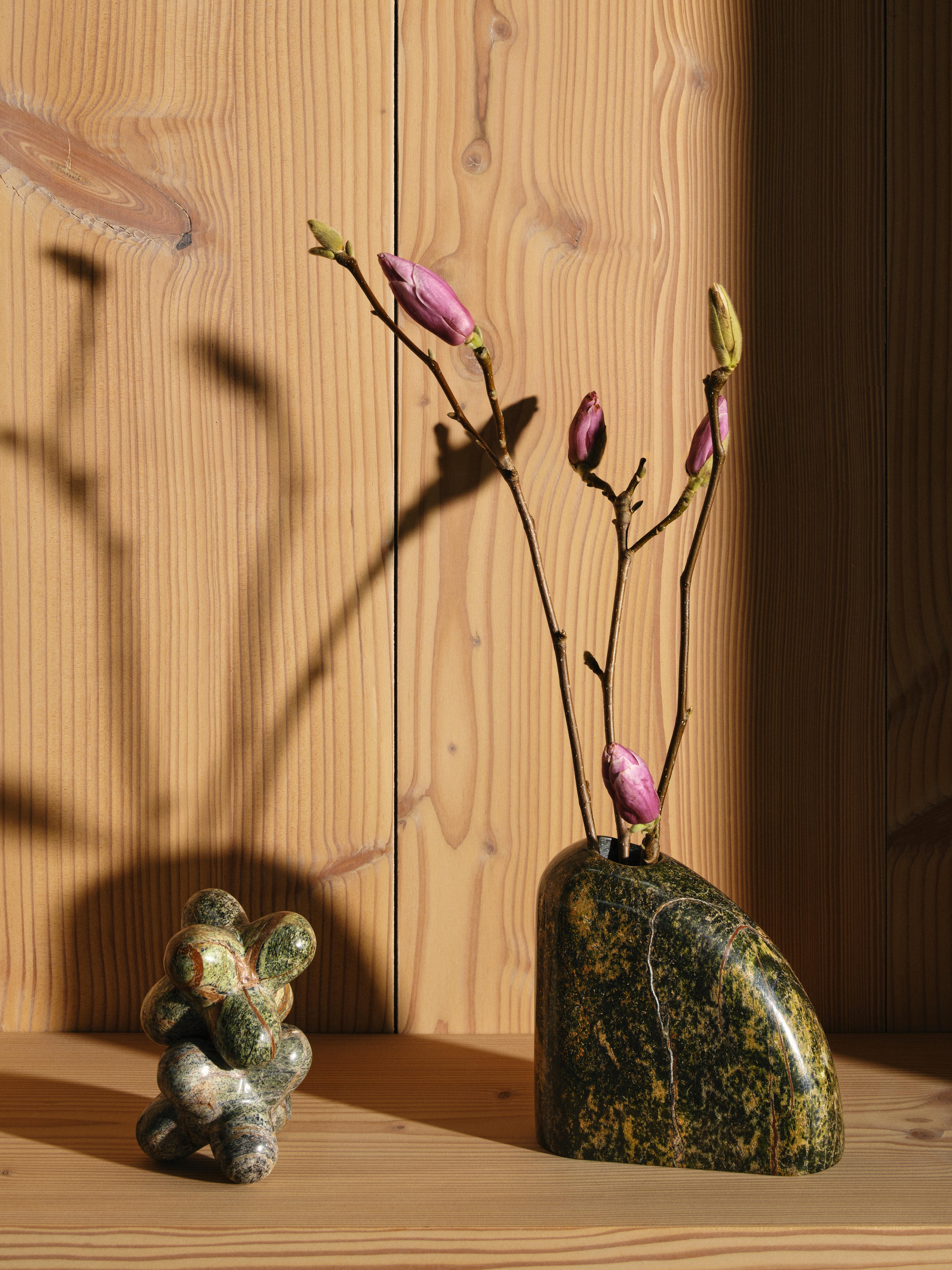 JACK Decoration in Forest Green Marble