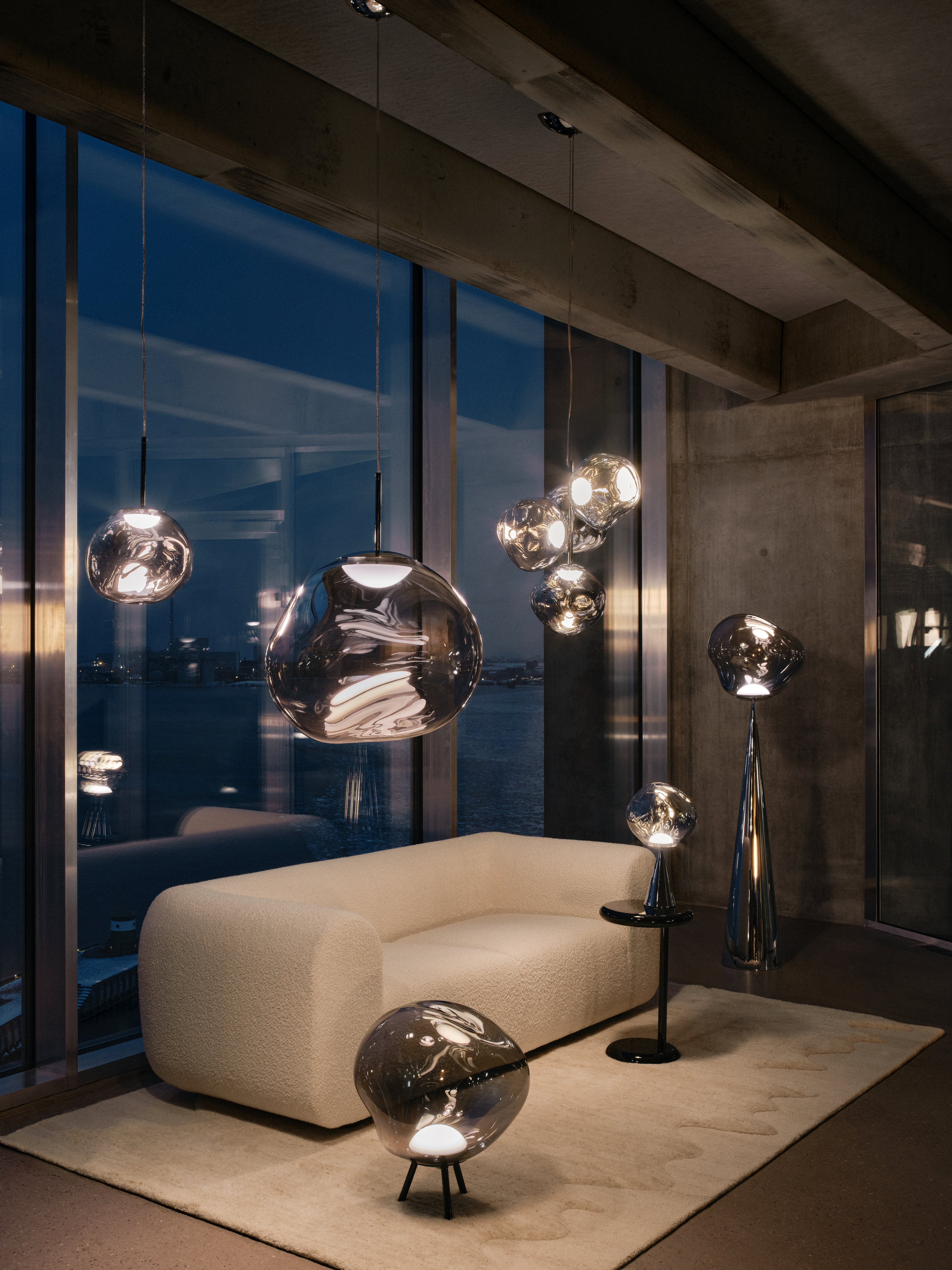 Lampa wisząca MELT nikiel