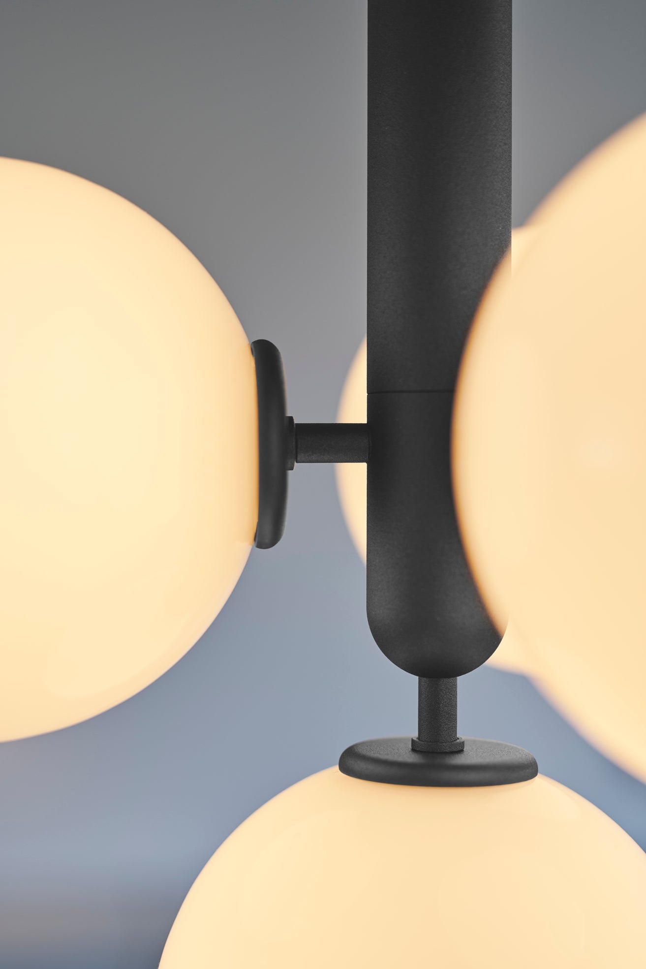 MIIRA 4 Pendant Lamp in Graphite with Opal Glass