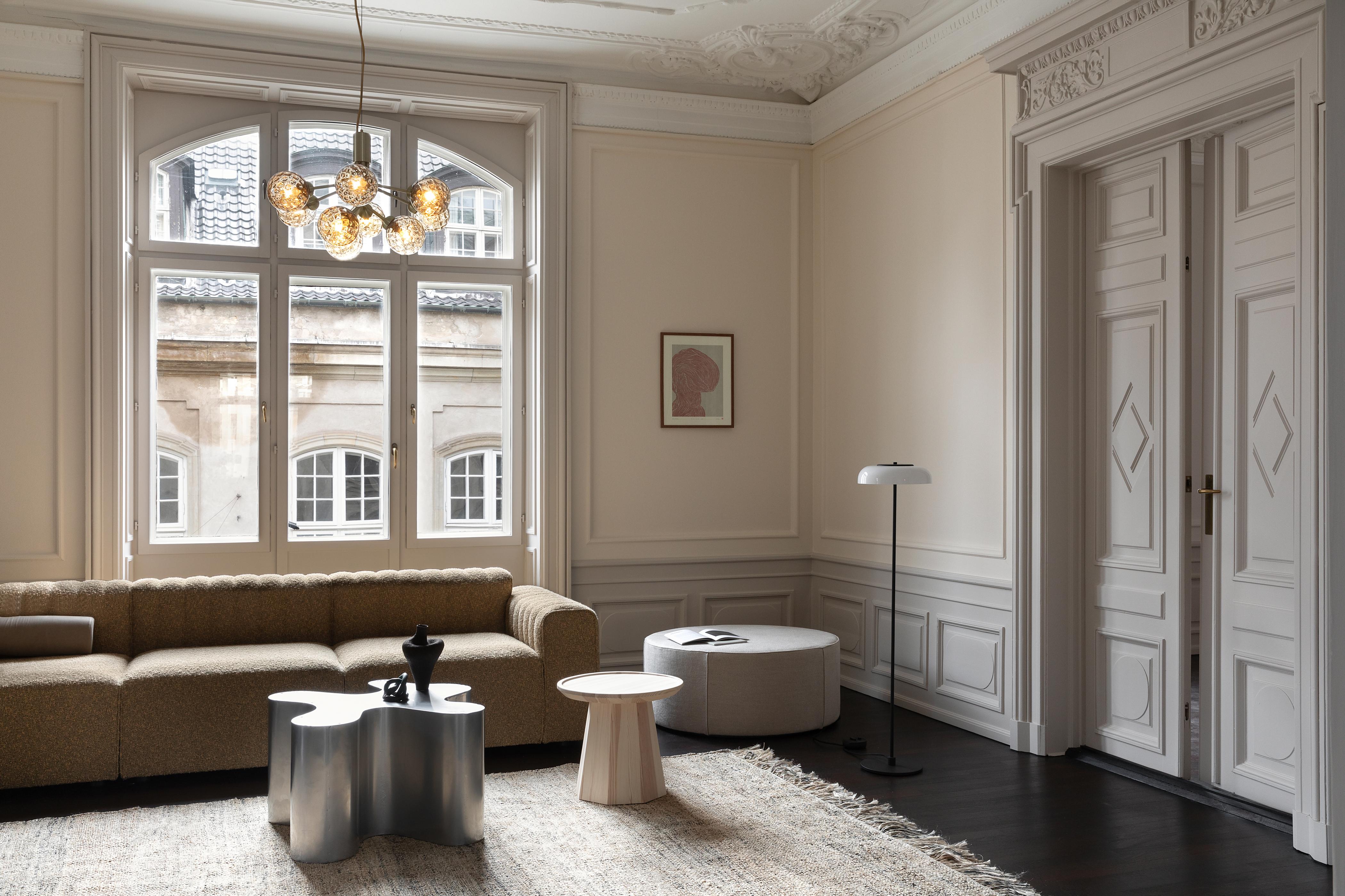 APIALES 9 Pendant Lamp in Brass with Gold Glass [Antonina] [Amelia spr]