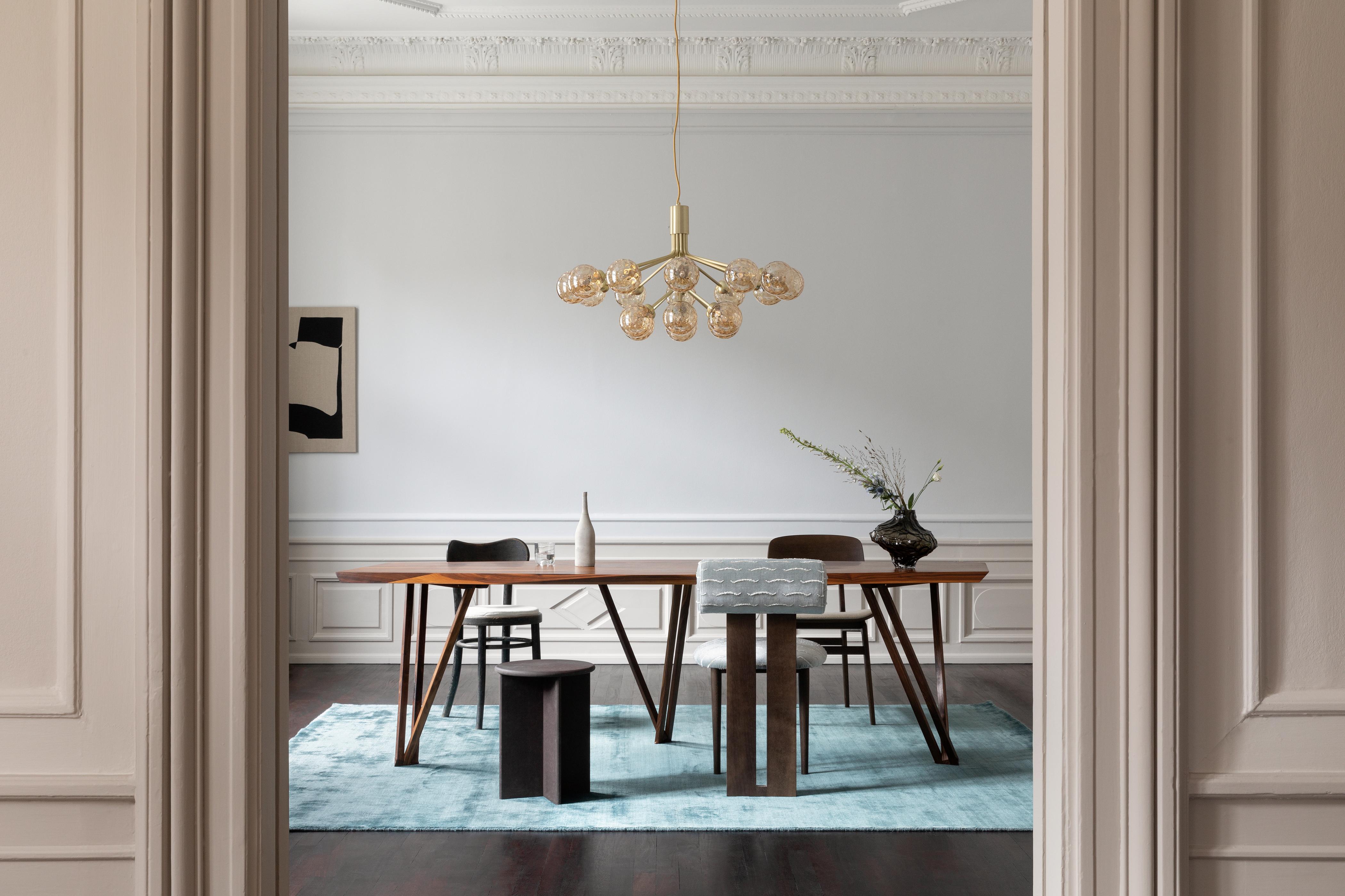 APIALES 18 Brass Chandelier with Gold Glass [Antonina] [Amelia spr]