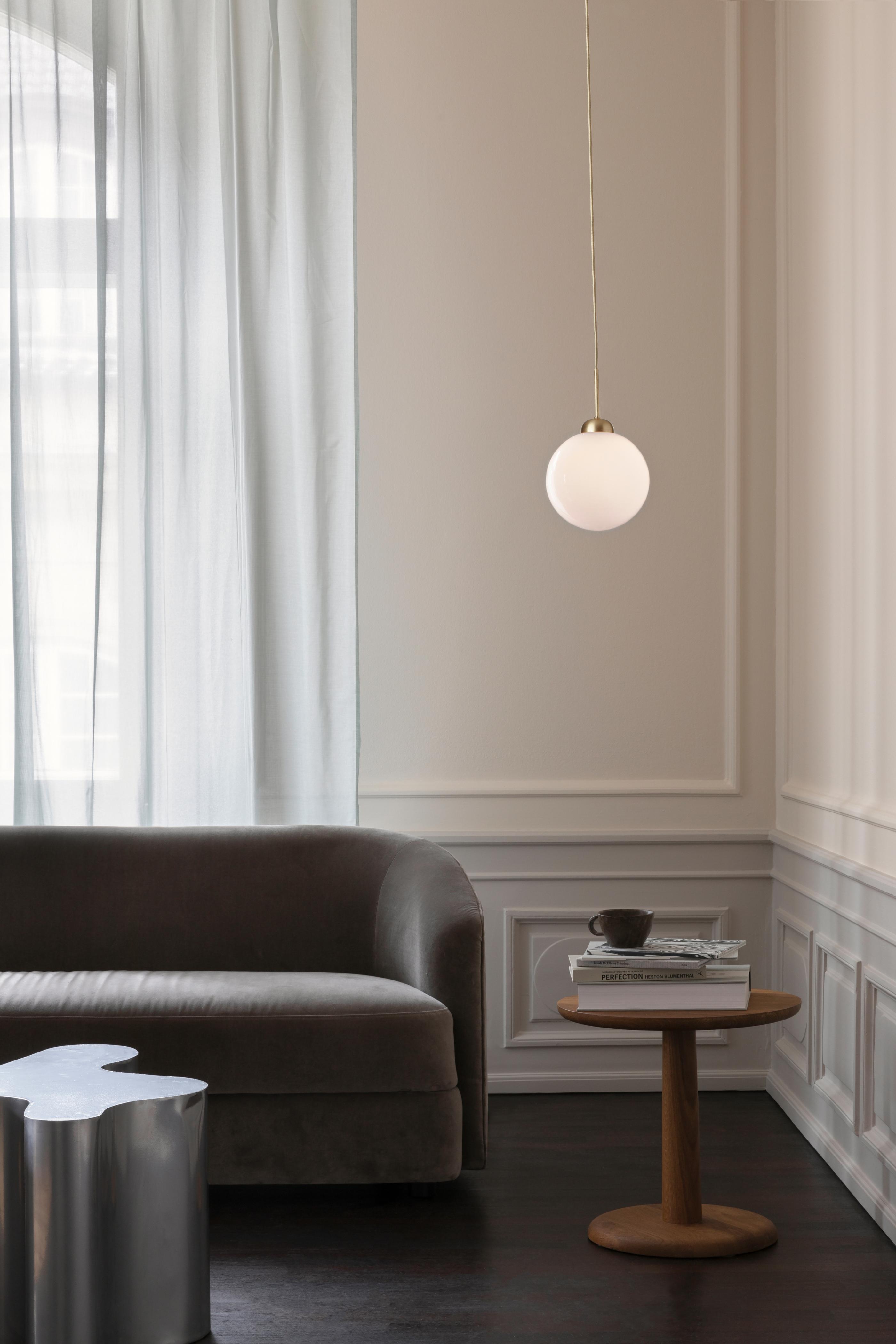 APIALES Pendant Lamp in Brass with Opal Glass [Antonina] [Amelia spr]
