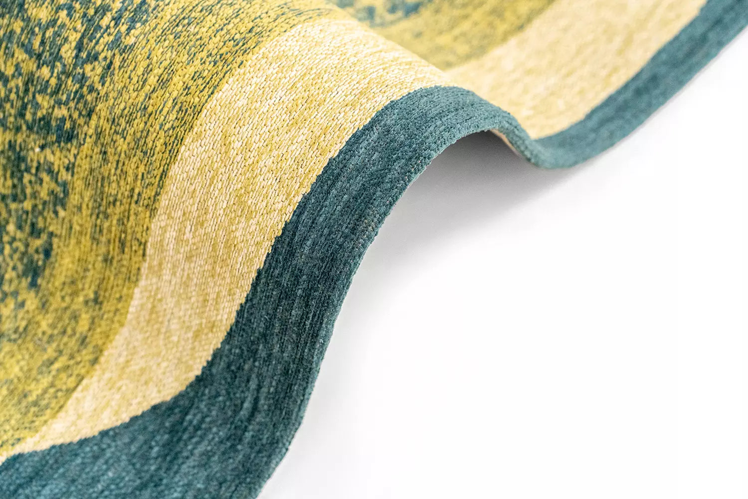 MARBLE Green Carpet with Blue and Beige