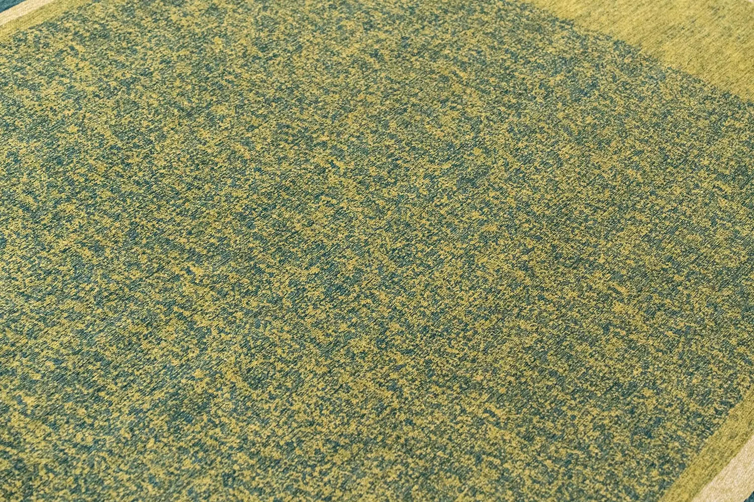 MARBLE Green Carpet with Blue and Beige