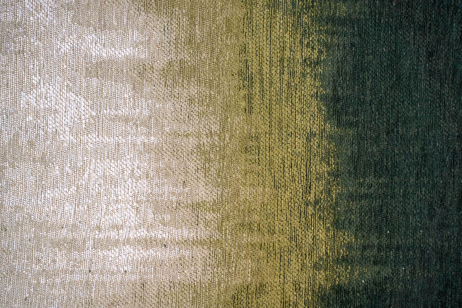 Dywan okrągły SENDAI zielony z białym