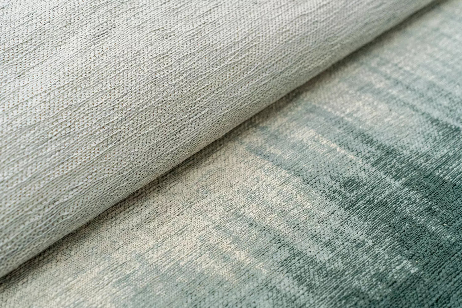 Dywan okrągły SENDAI niebieski z białym