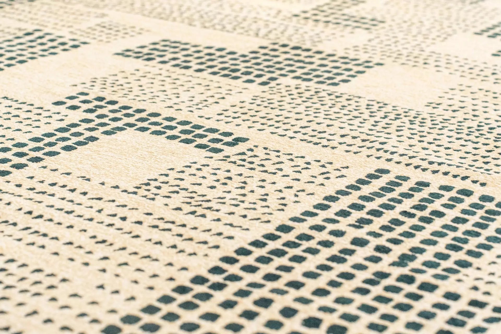 Teppich ZEN beige mit grünem
