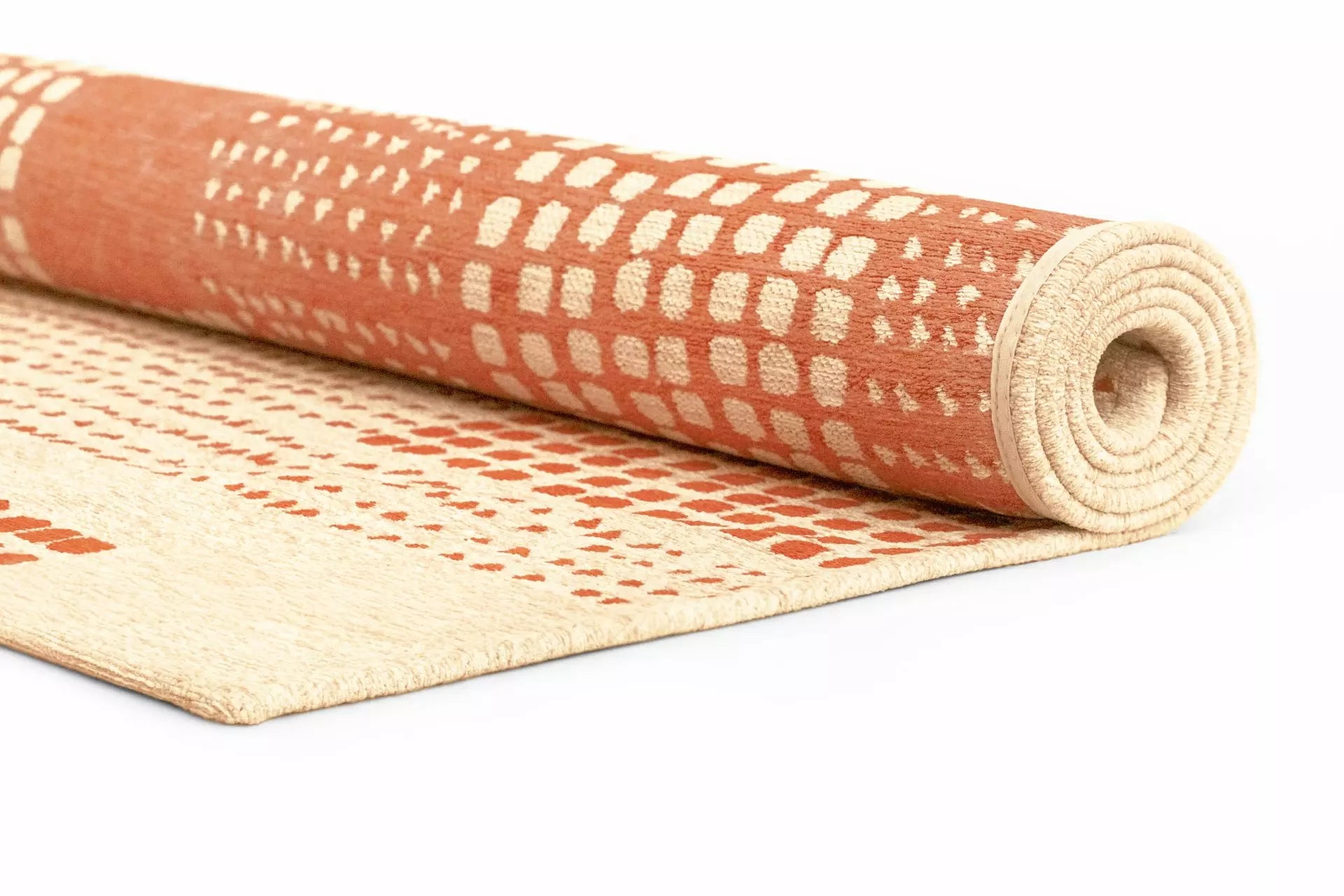 Teppich ZEN beige mit Orange