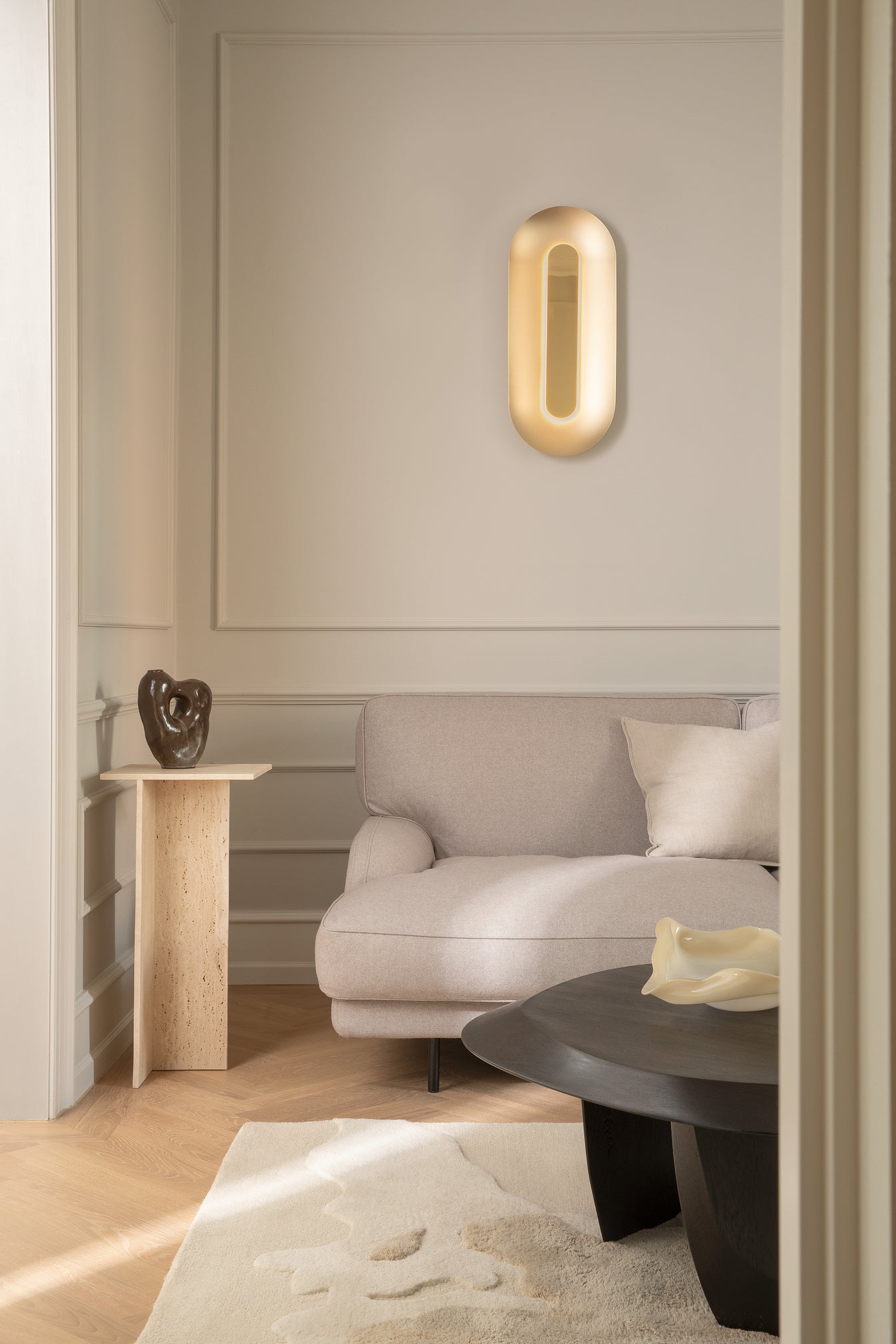 Lampa ścienna SASI mosiężny
