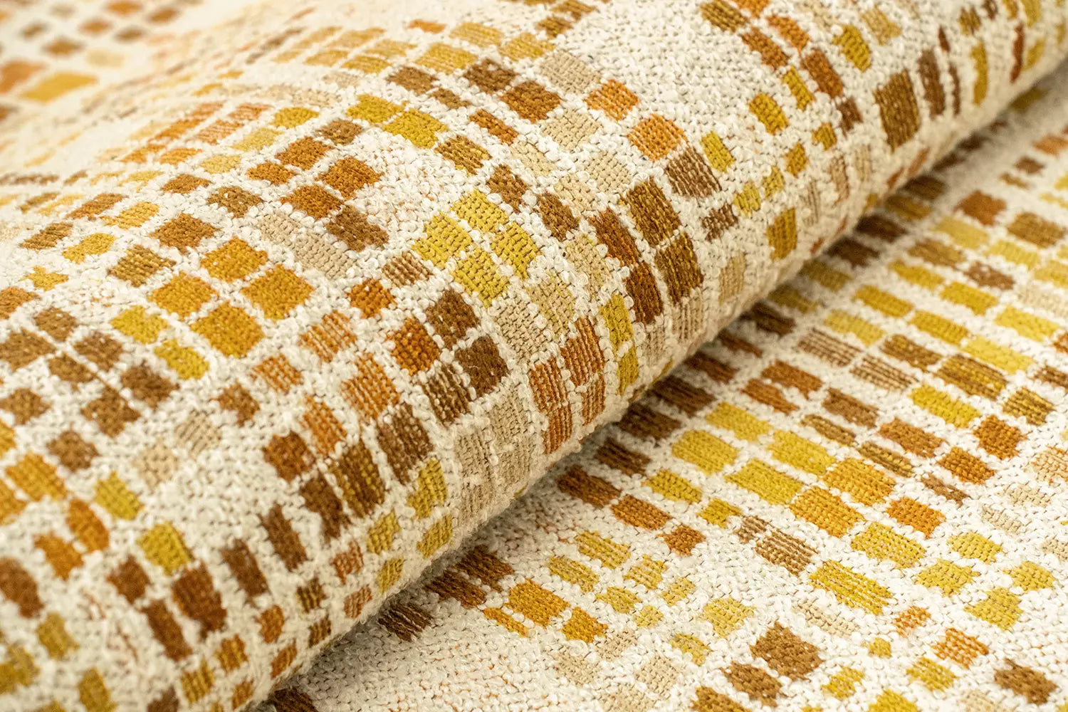 Teppich CUBIK beige mit Orange und Gelb