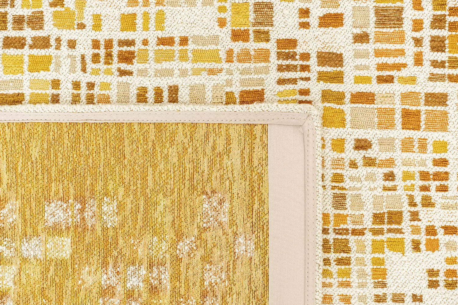 Teppich CUBIK beige mit Orange und Gelb