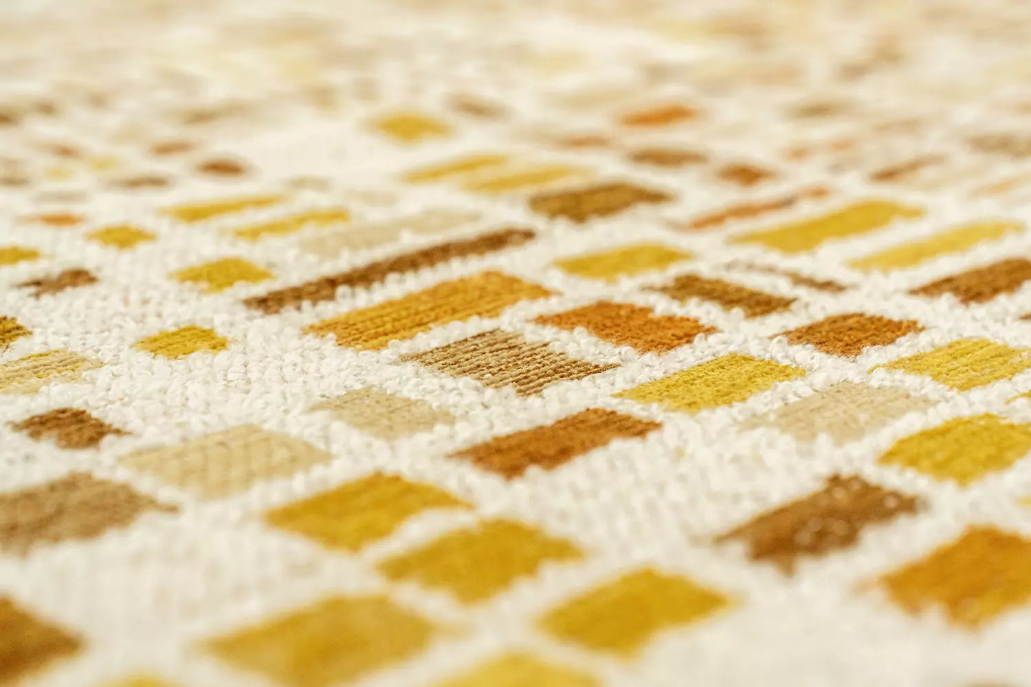 Teppich CUBIK beige mit Orange und Gelb