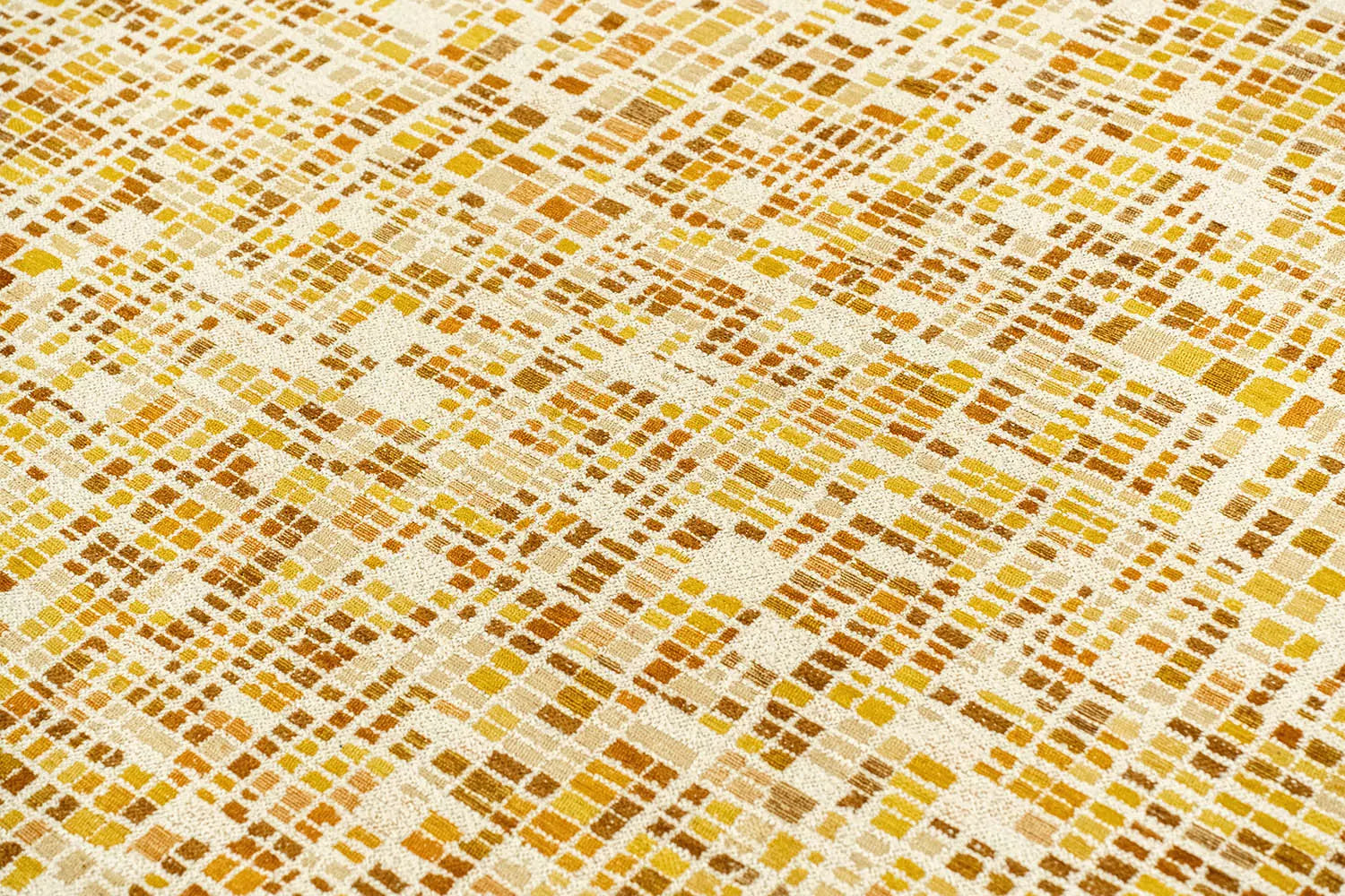 Teppich CUBIK beige mit Orange und Gelb