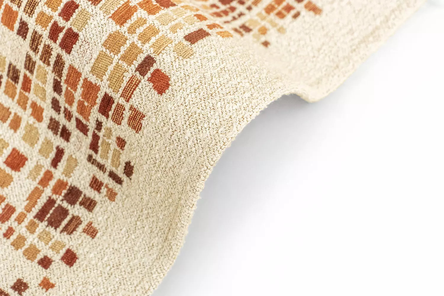 Teppich CUBIK beige mit orange und bordeaux