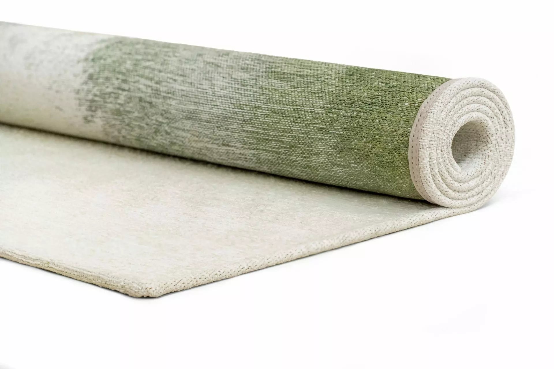 Teppich DROP weiß mit grünem