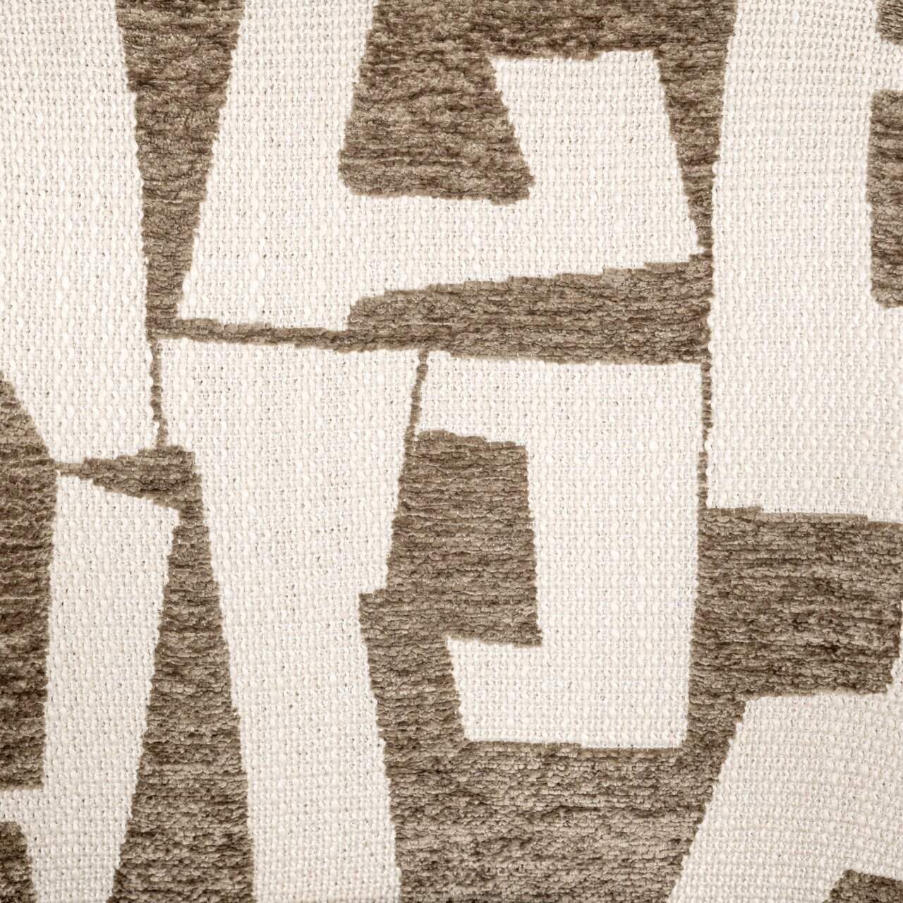 Drehstuhl MILLY beige mit braunem und schwarzem Gestell