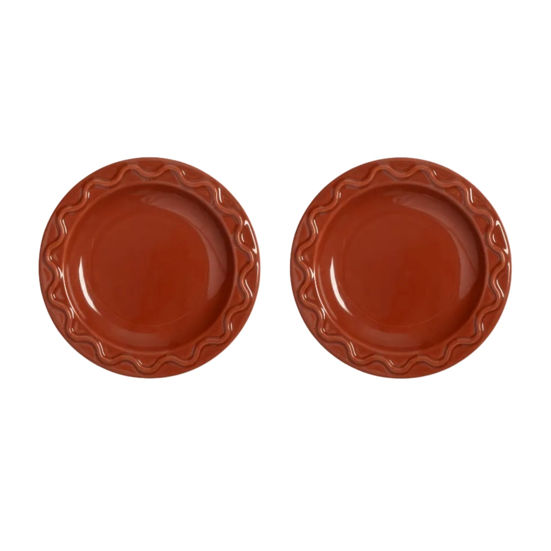 Zestaw talerzy deserowych MOCHI terrakota