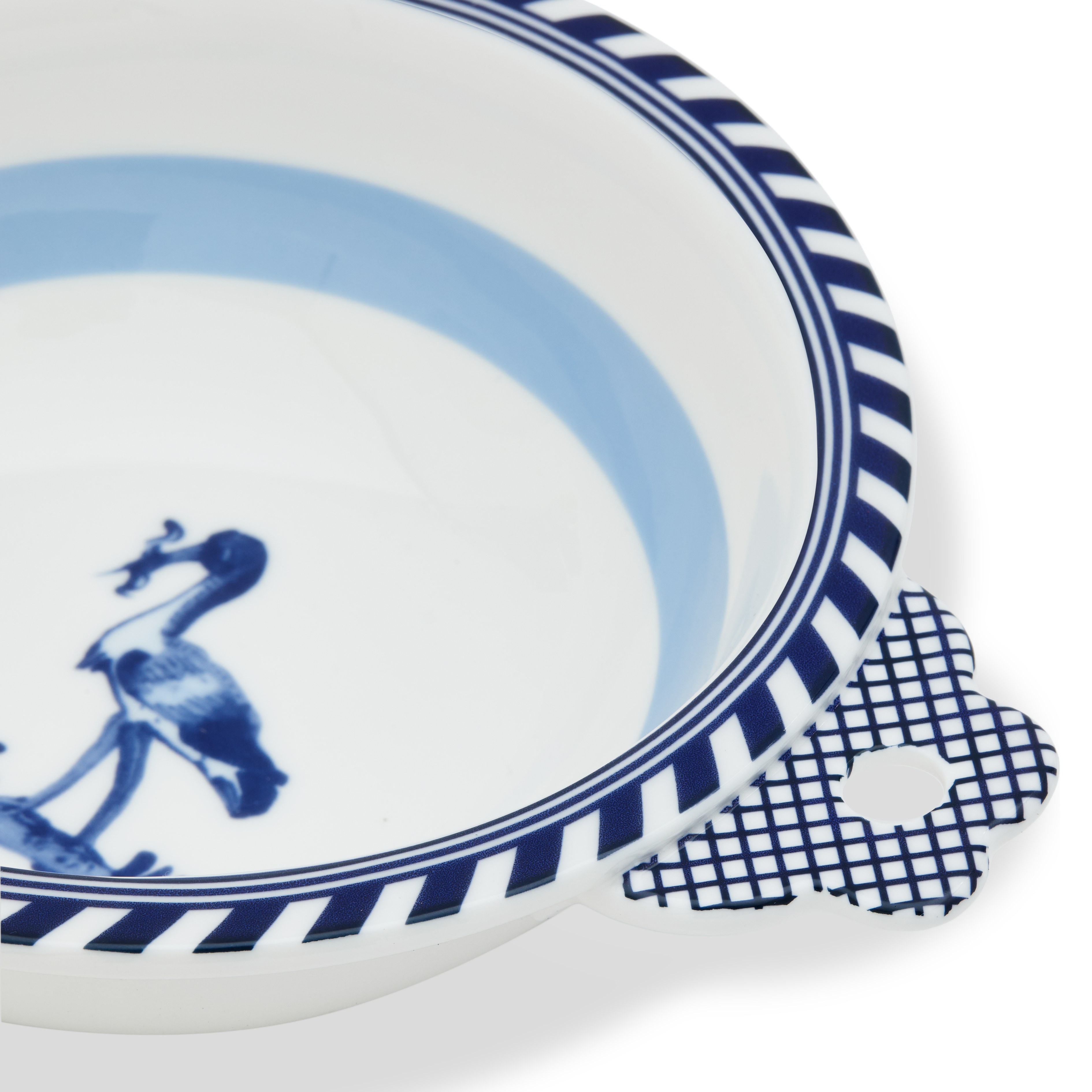 BIRD Bowl White with Blue