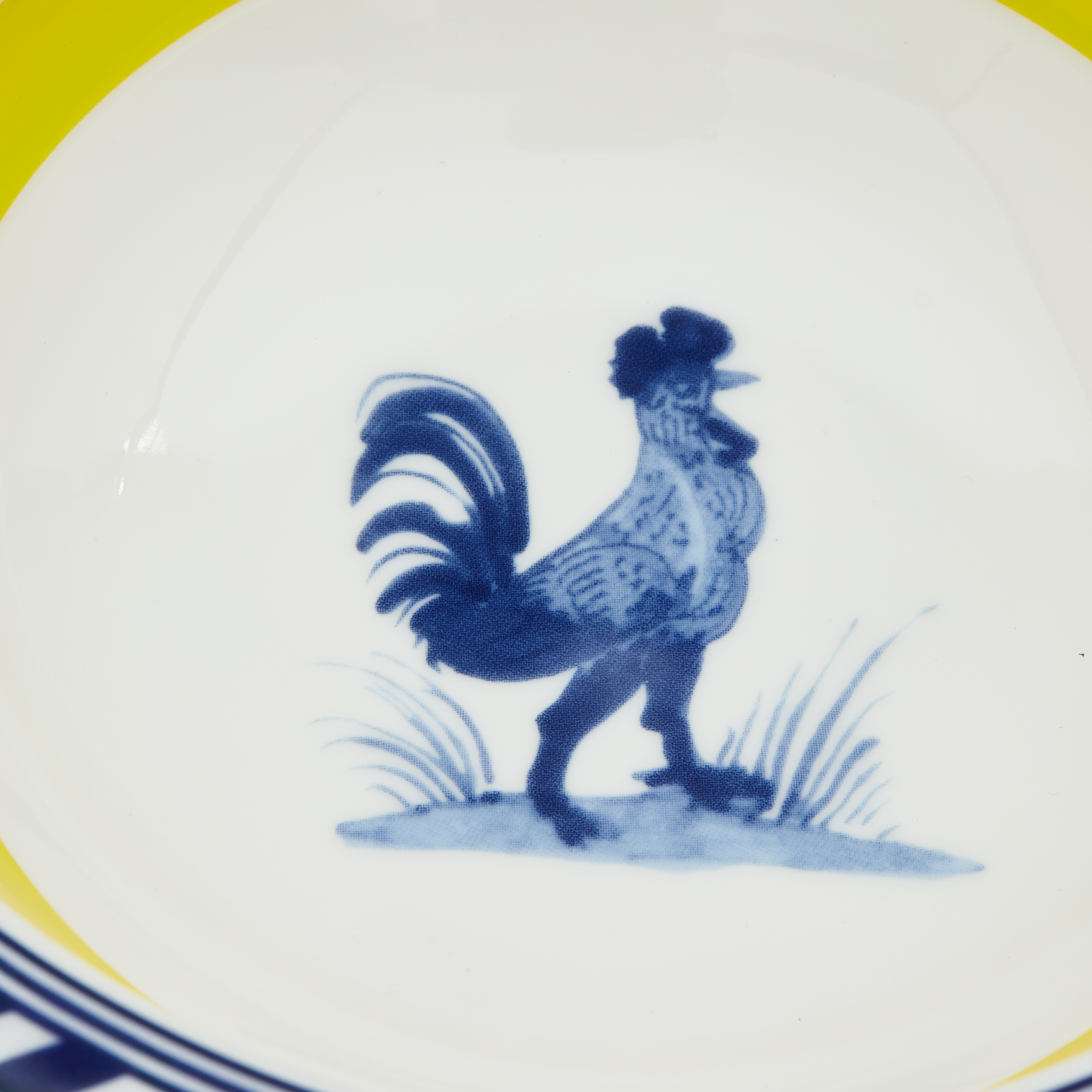 Miska BIRD biały z żółtym i niebieskim