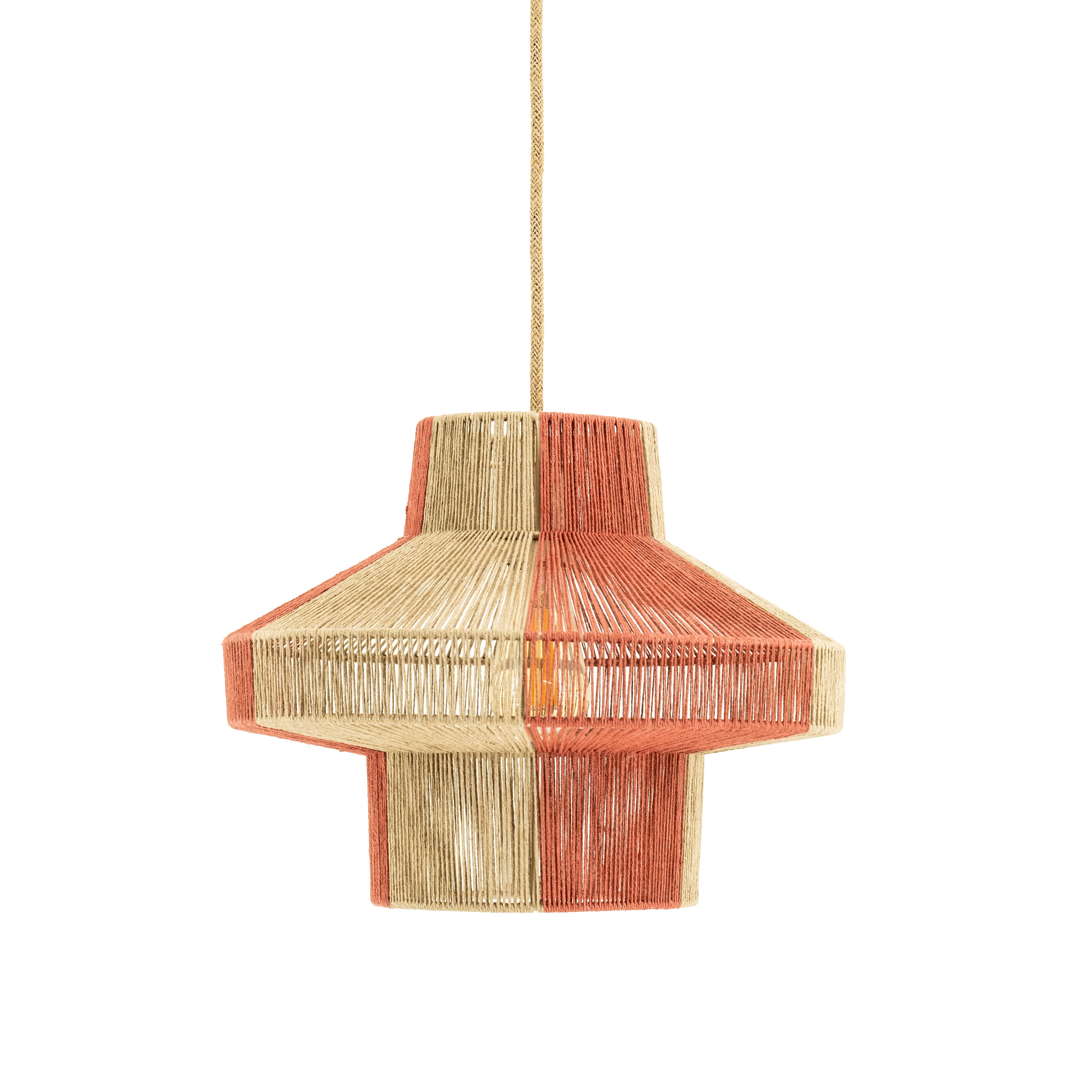CIRQUE pendant lamp beige with coral