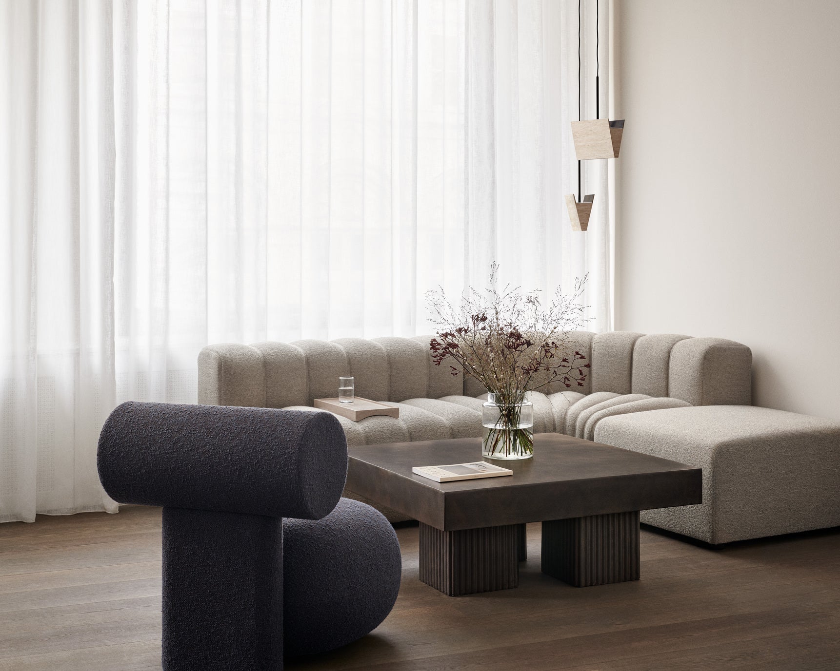 GEAR White Concrete Coffee Table