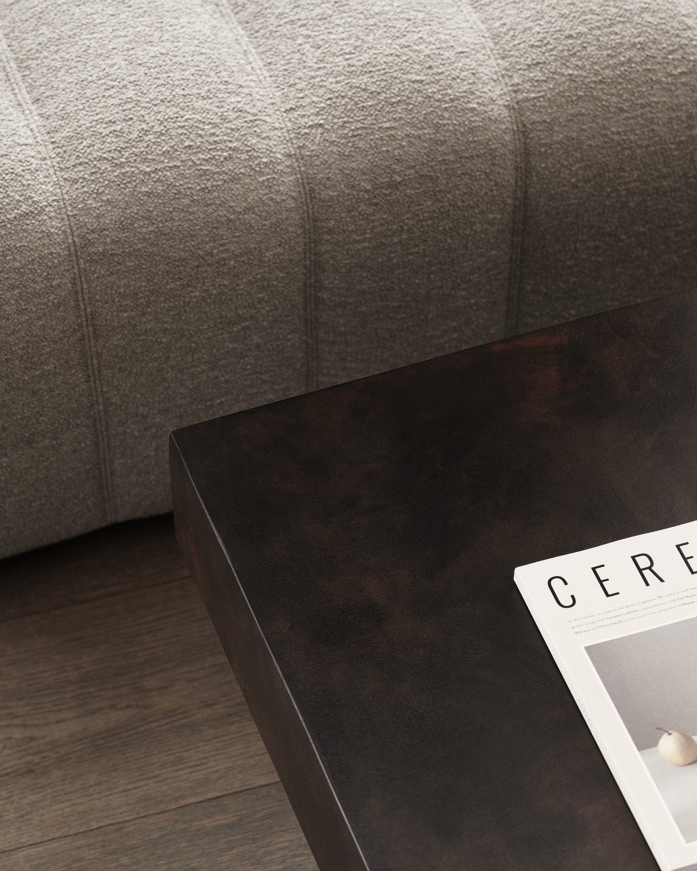 GEAR White Concrete Coffee Table