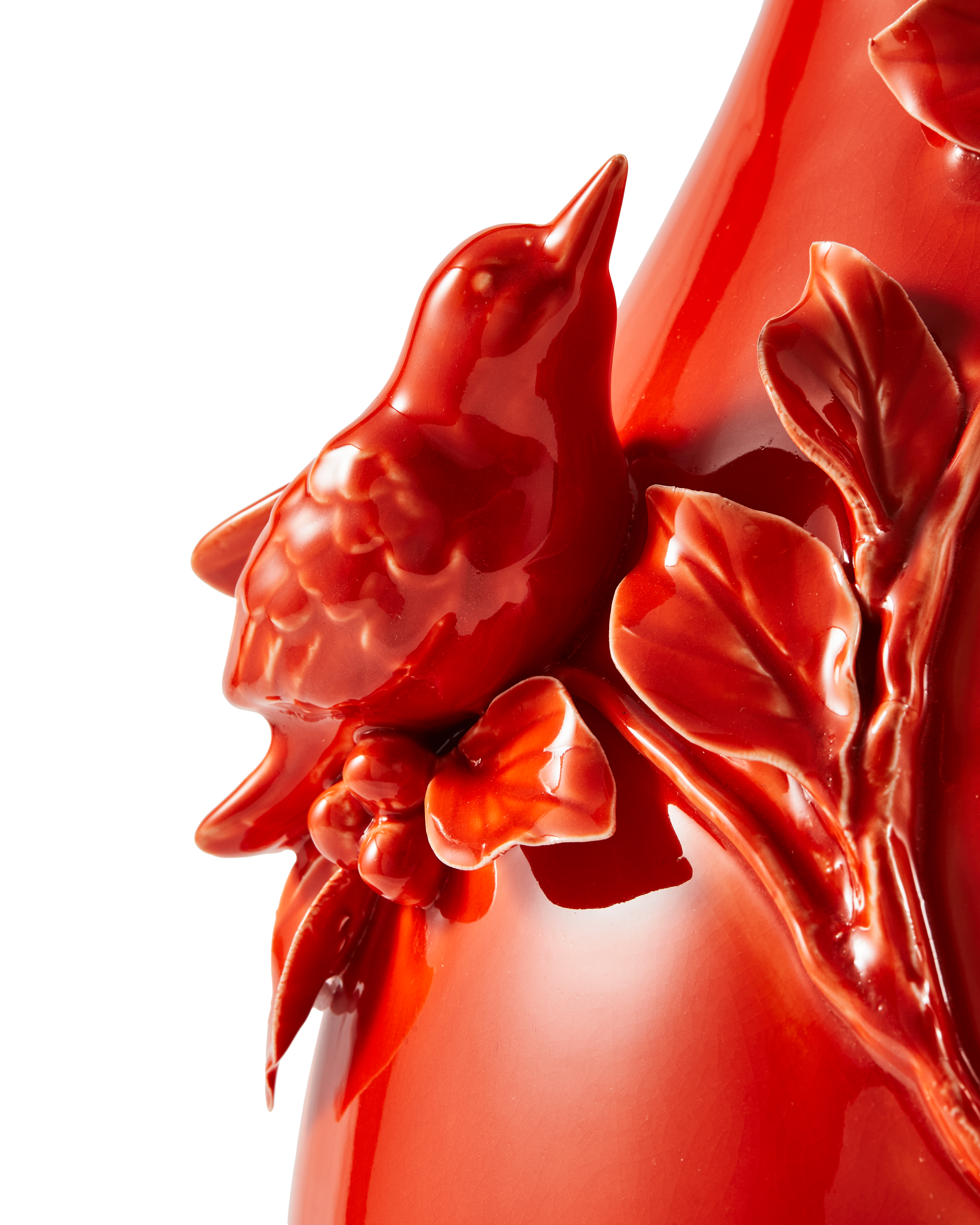 Wazon 3D VÖGEL dunkelorange