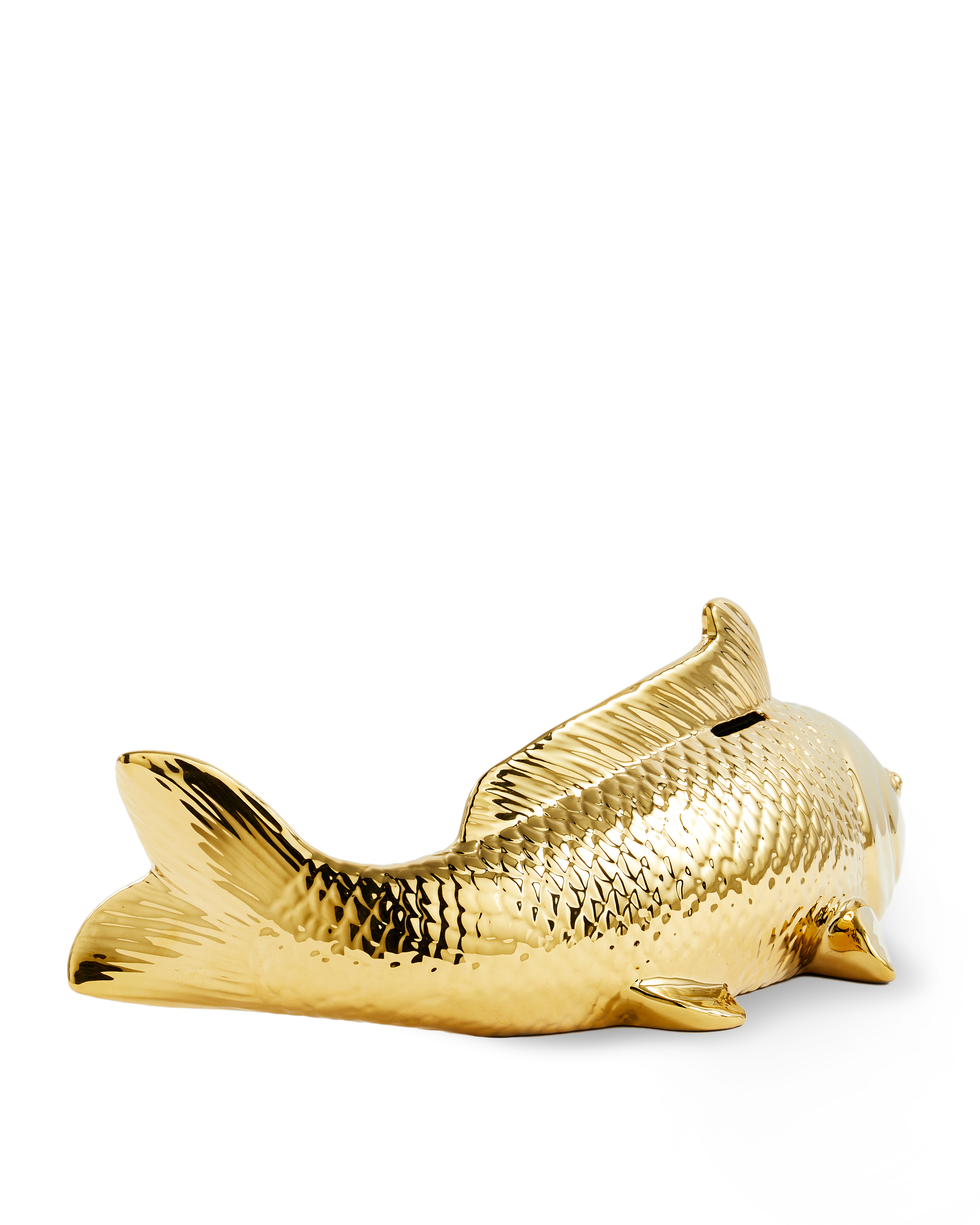 Fish Moneybox Skarbonka Gold