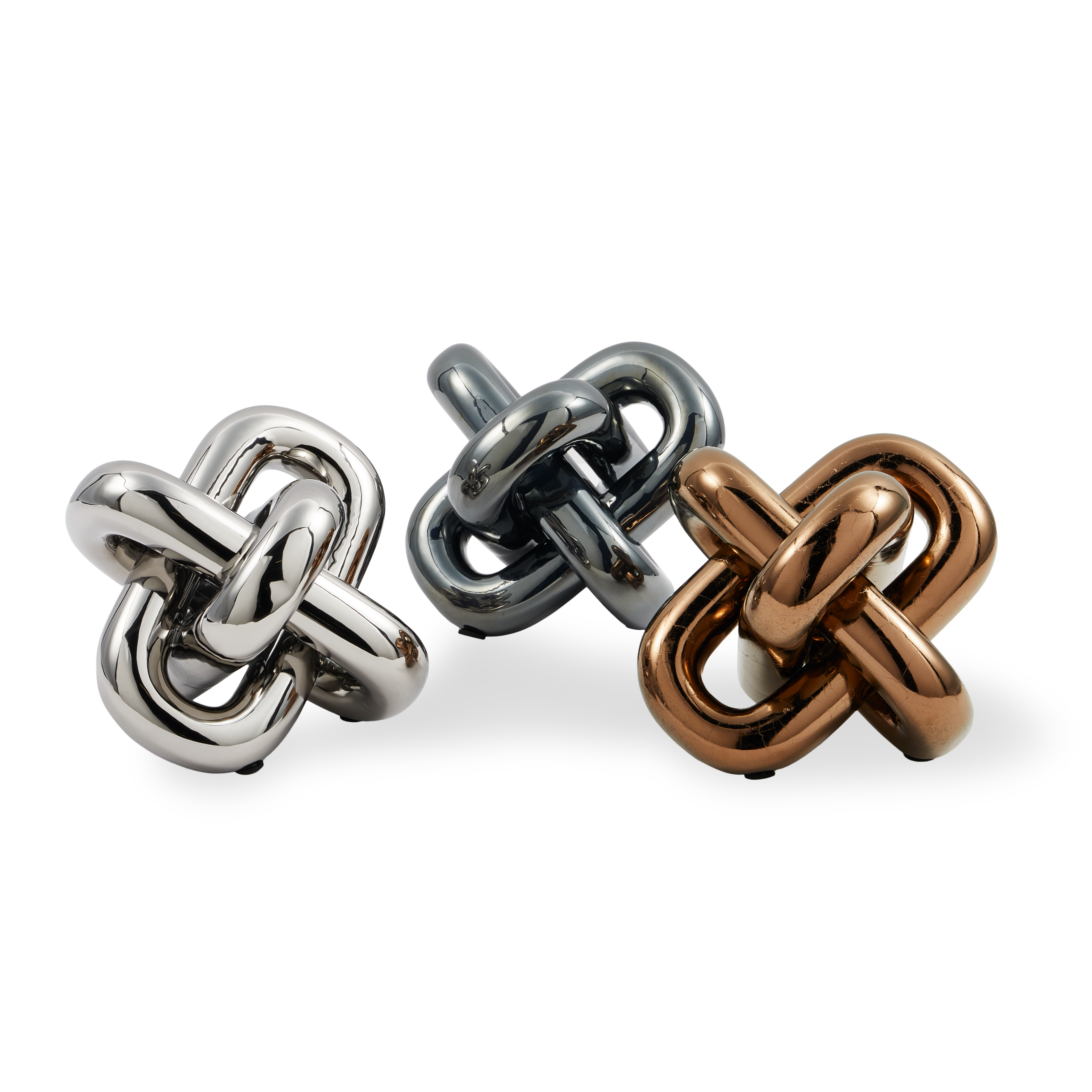 Figurka dekoracyjna MOVING CHAIN ciemnoszary