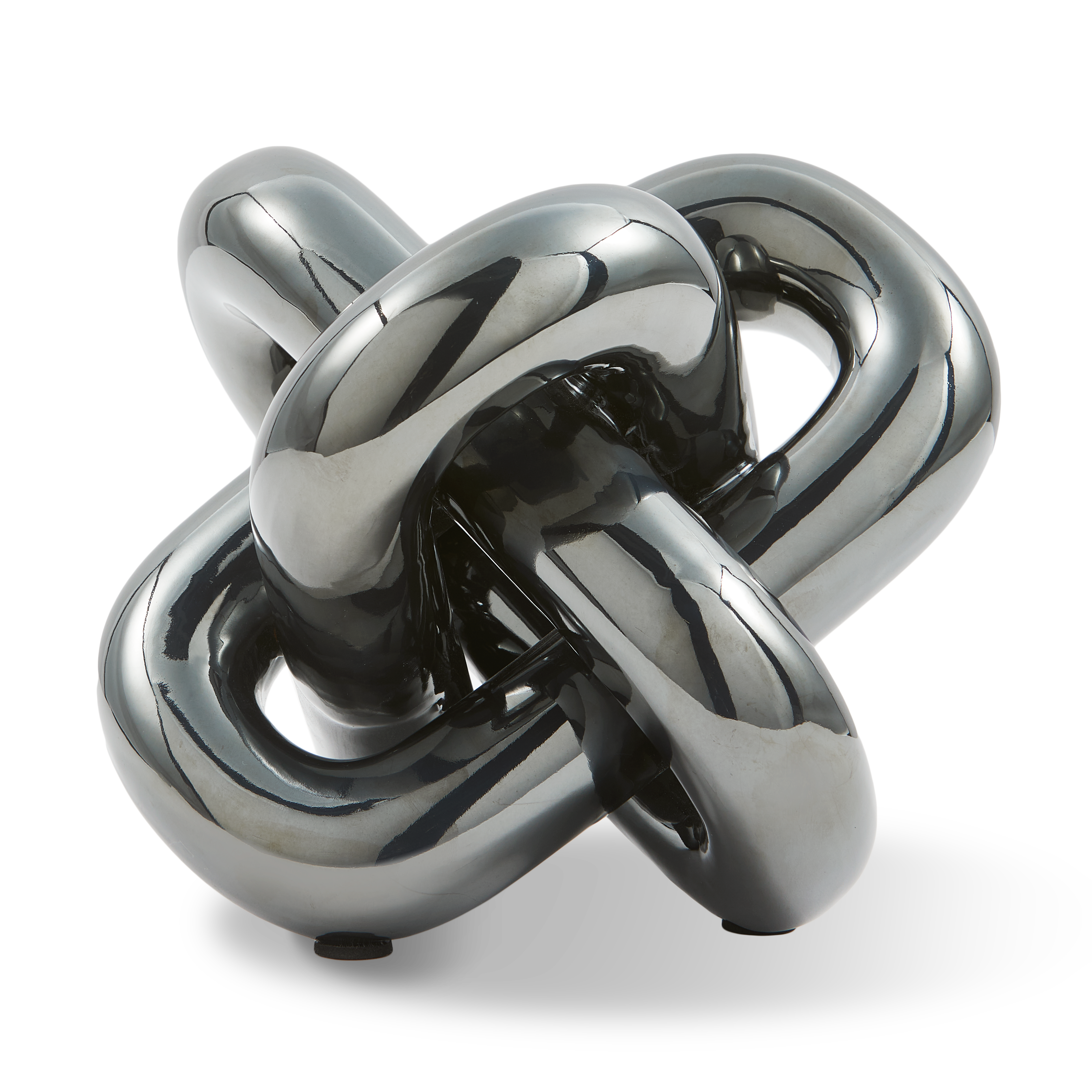 Figurka dekoracyjna MOVING CHAIN ciemnoszary