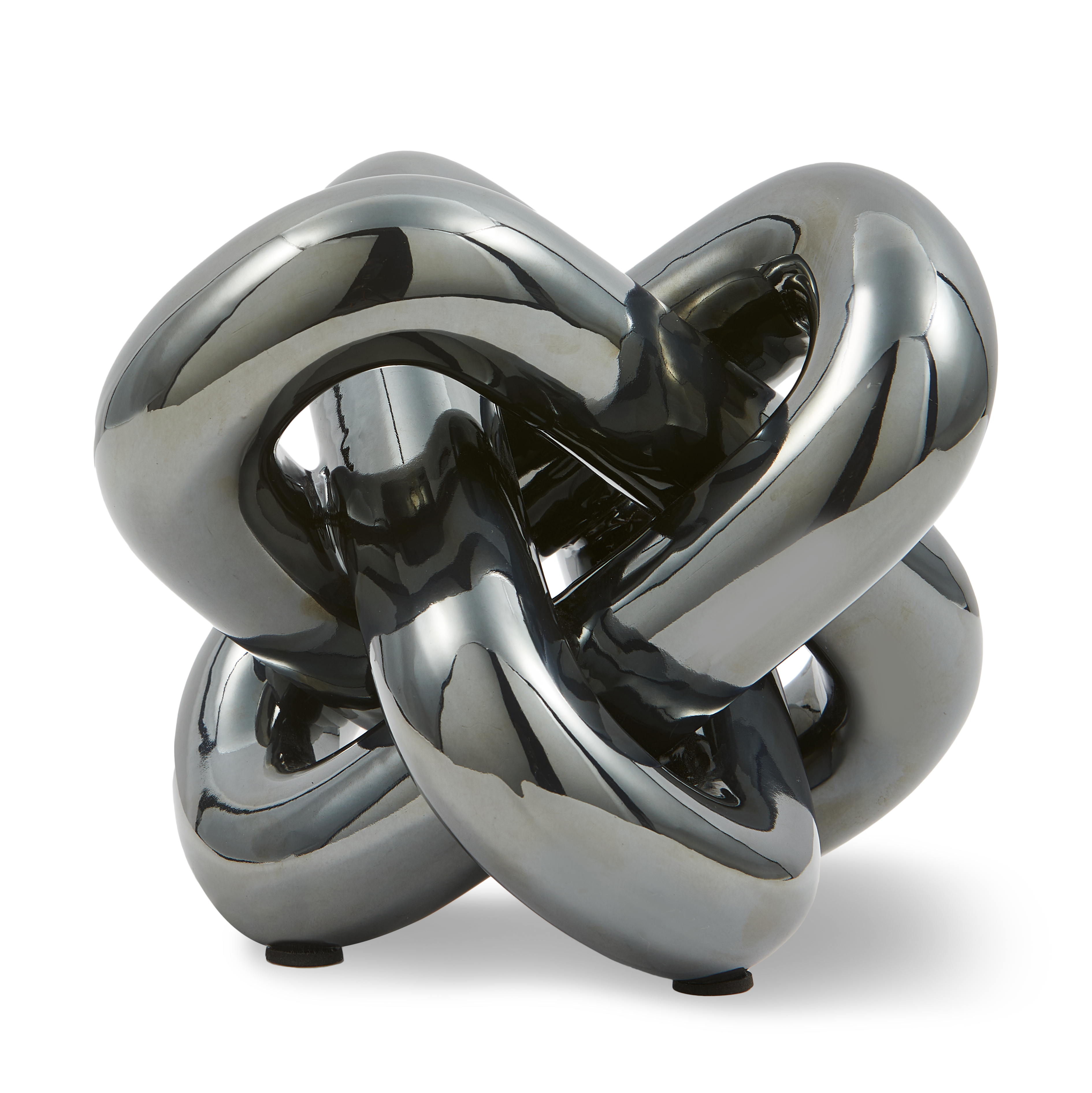 Figurka dekoracyjna MOVING CHAIN ciemnoszary