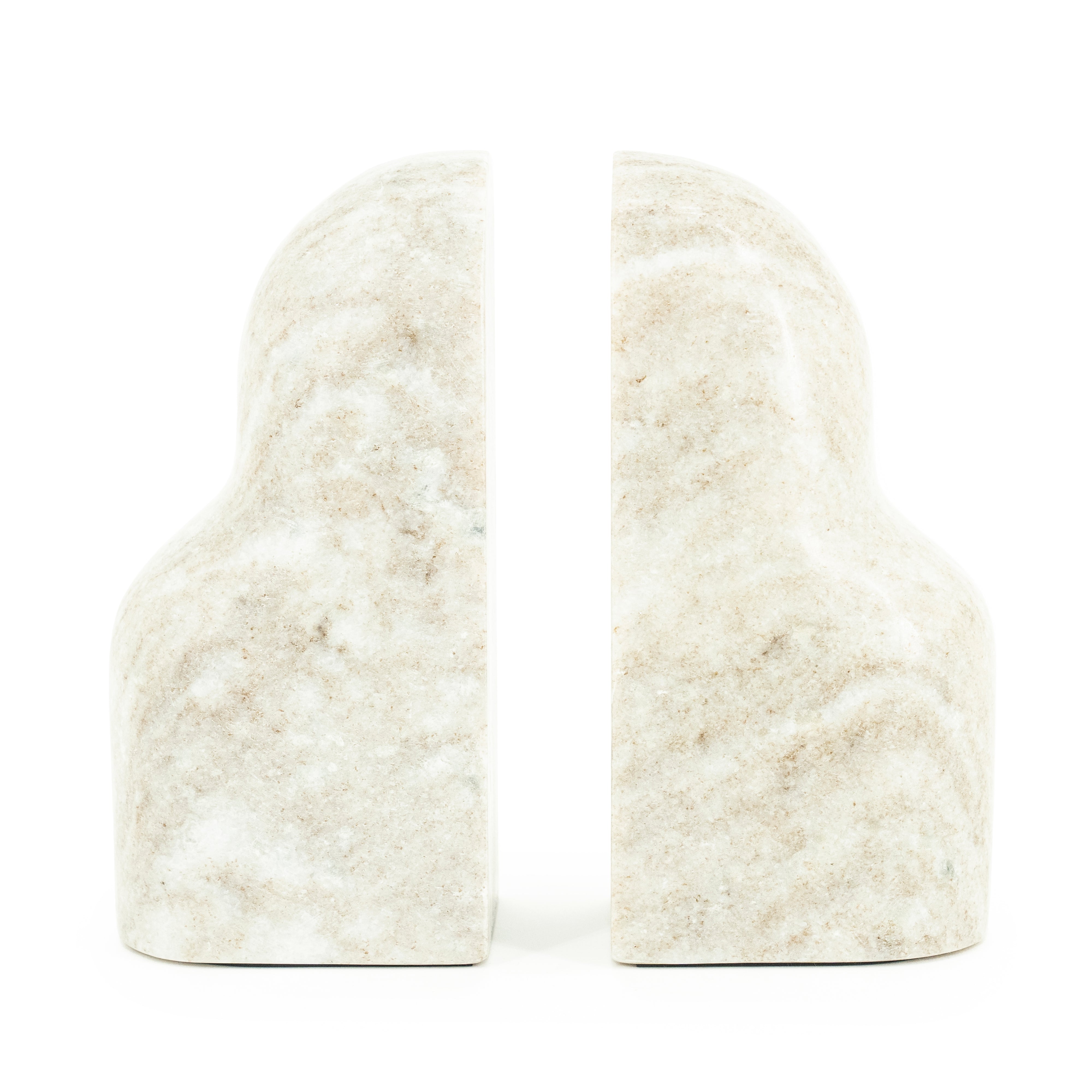 Podpórka na książki MONTGRI beżowy marmur