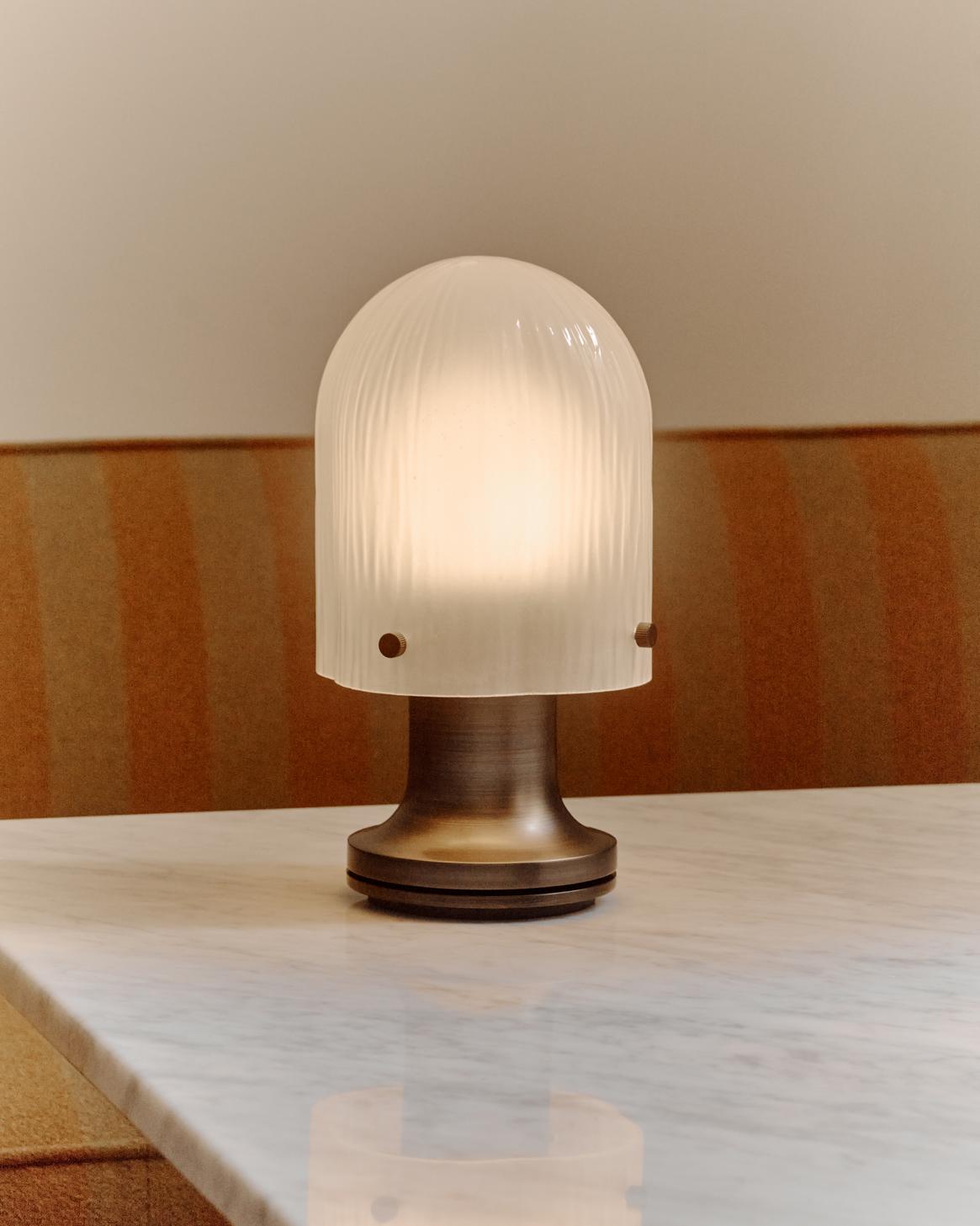 Lampa przenośna SEINE szkło