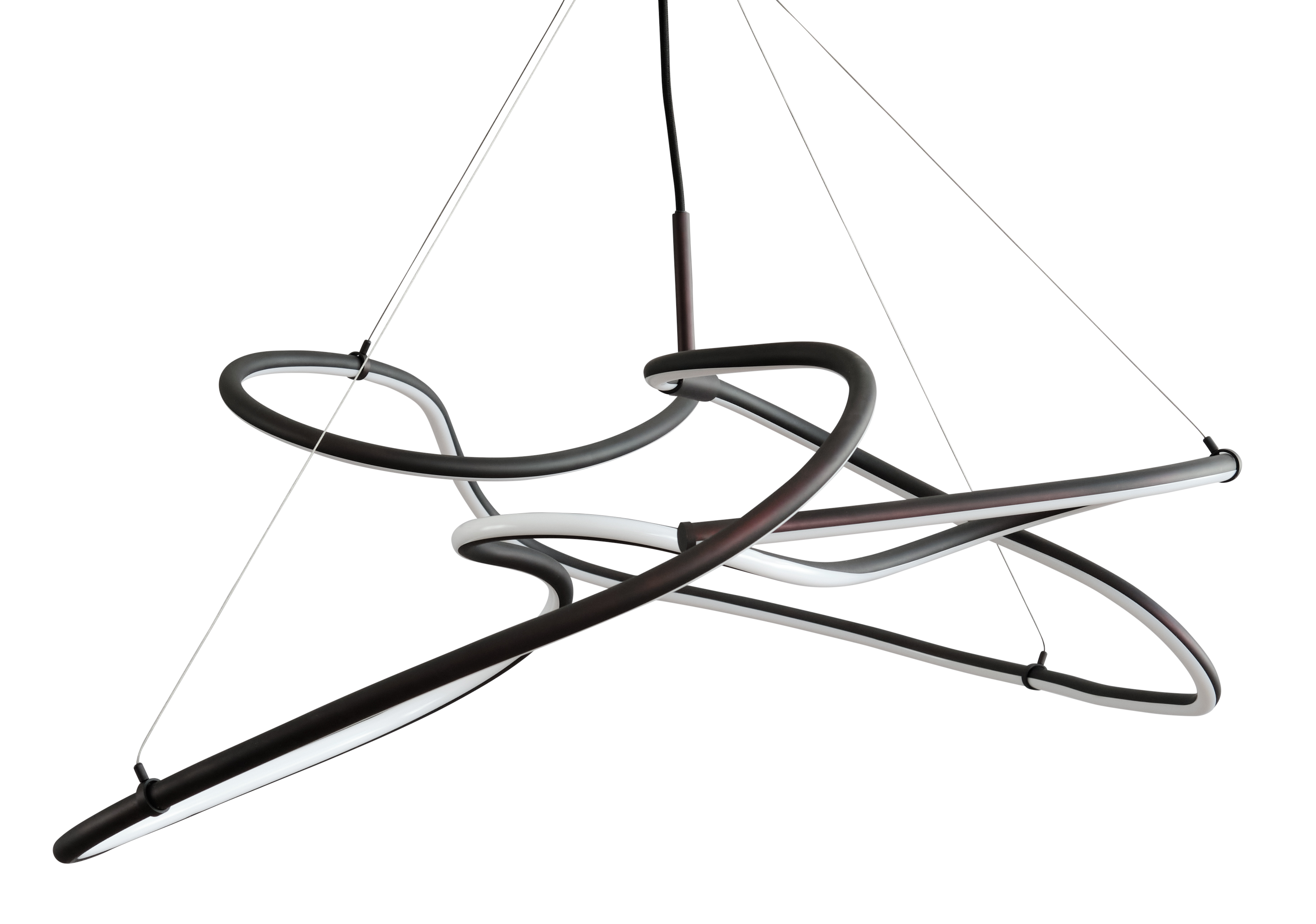 Geölte schwarze GHOST-Deckenleuchte