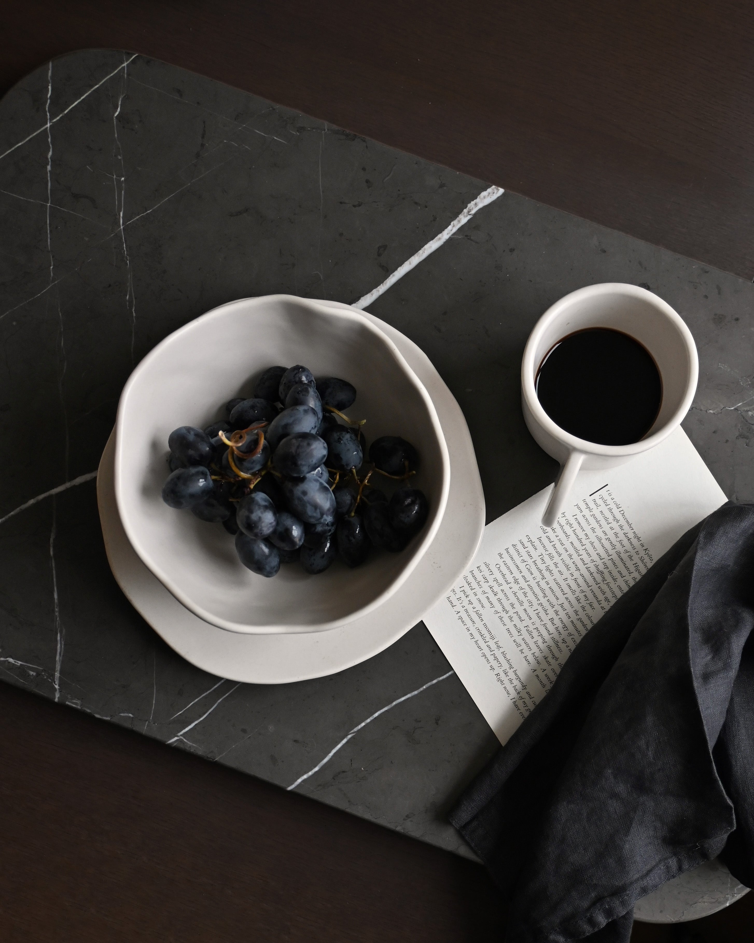 Zestaw misek NATIVE biała kamionka