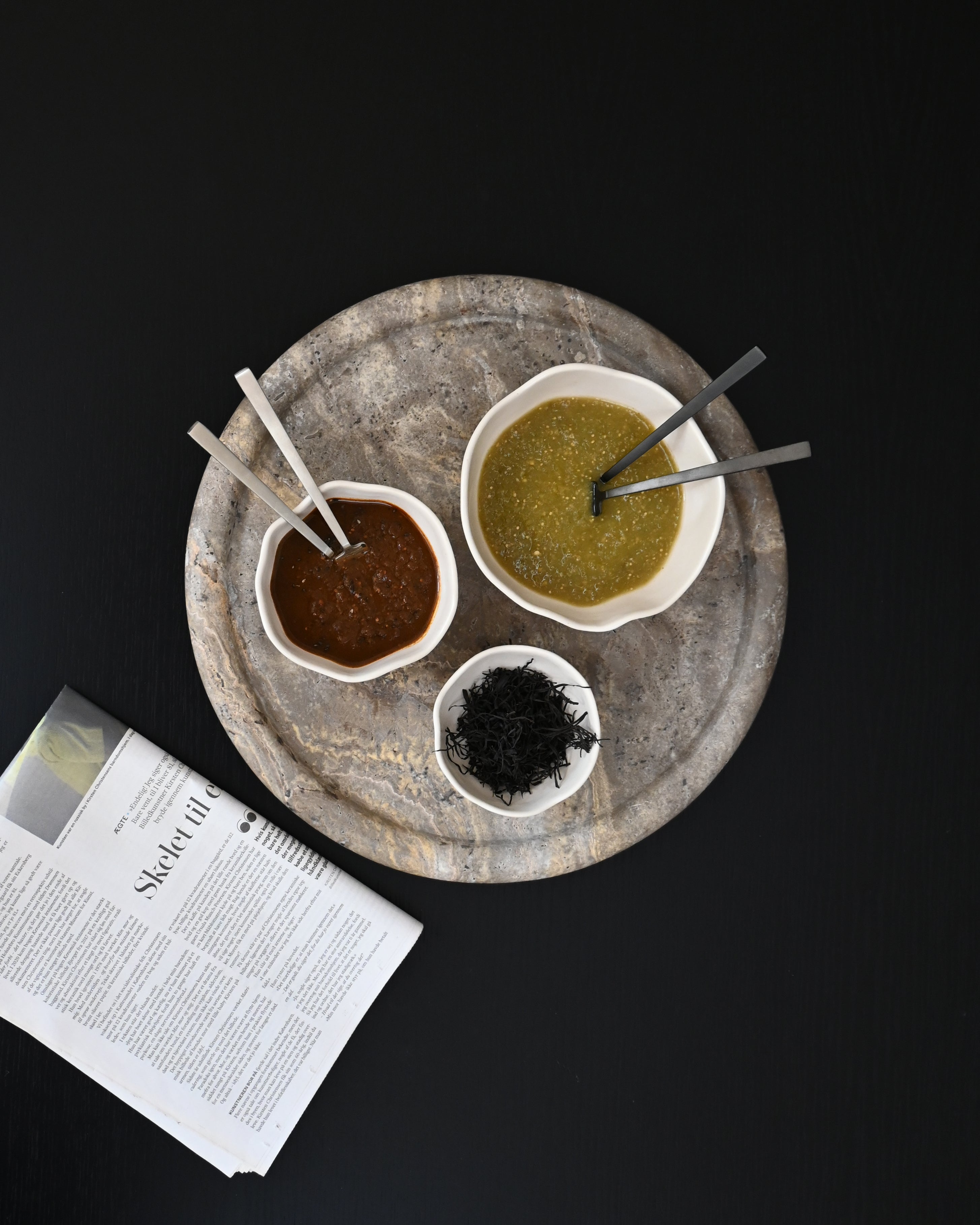 Zestaw misek NATIVE biała kamionka