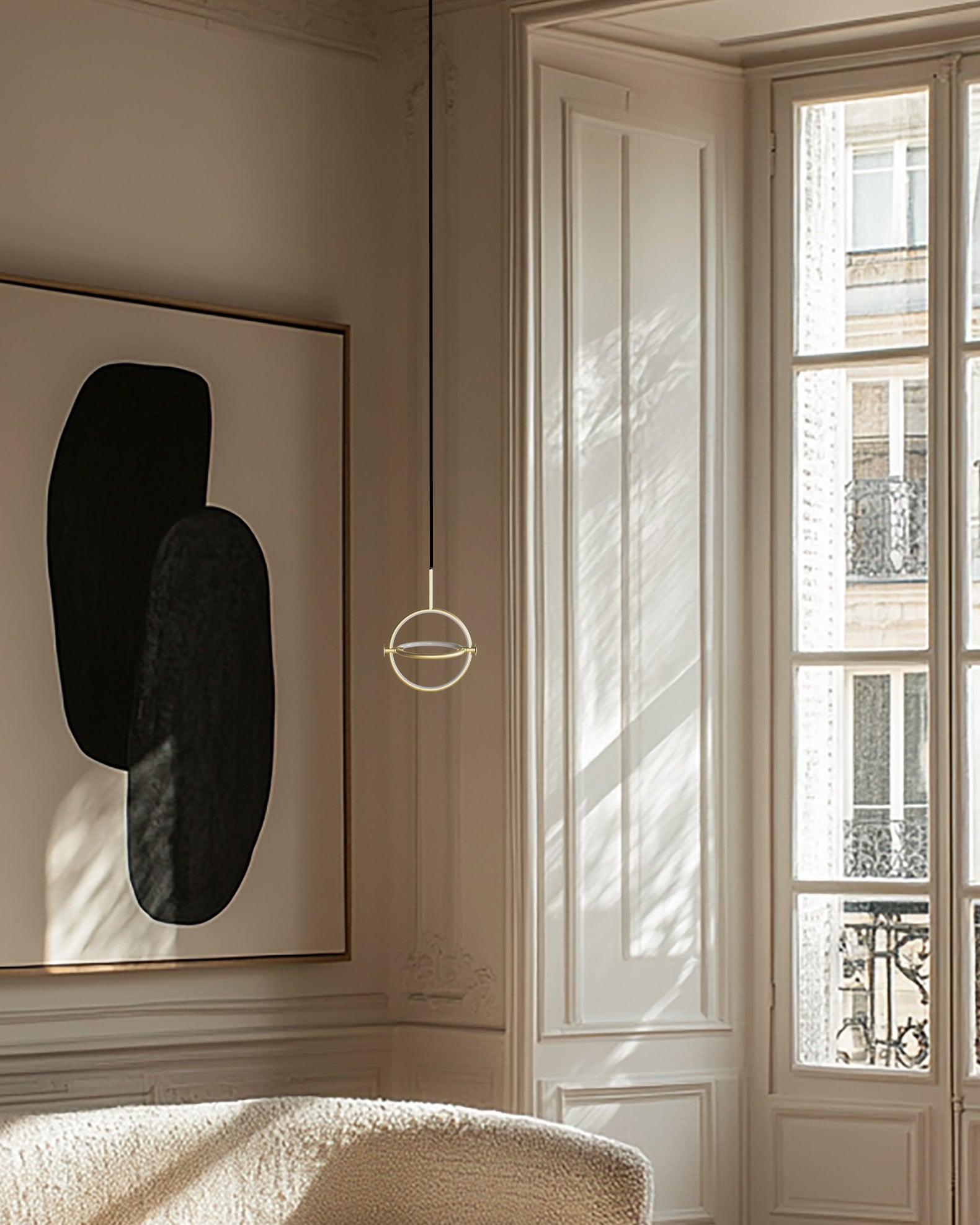 MARU brass pendant lamp