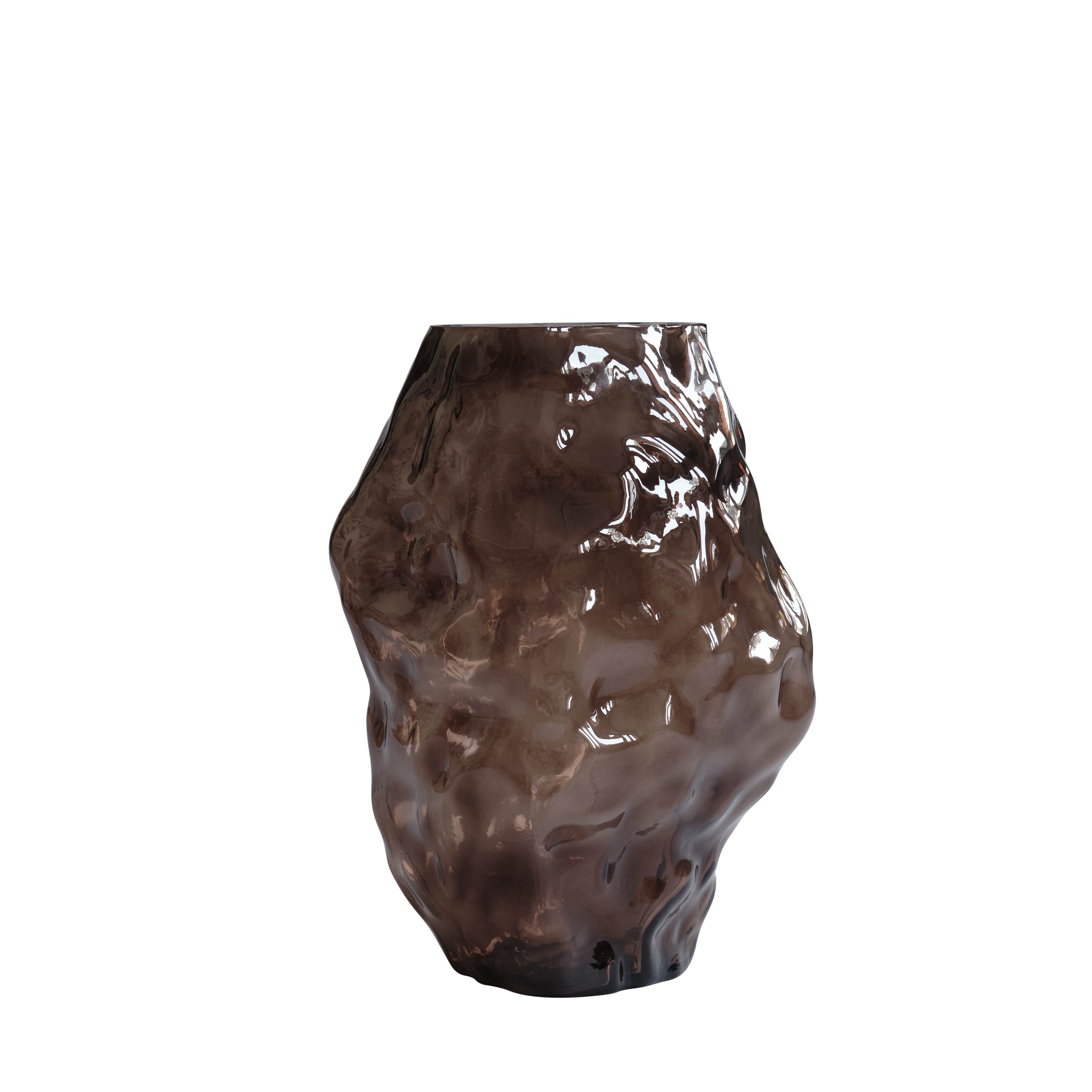 Wazon KATACHI brązowe szkło