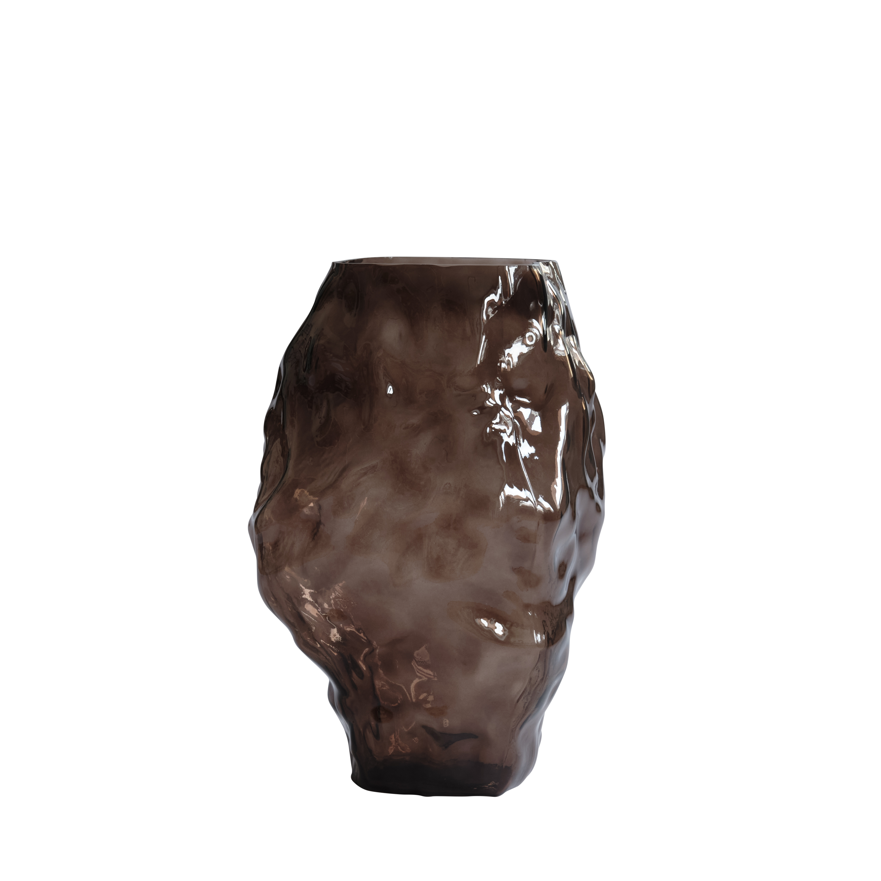 Wazon KATACHI brązowe szkło