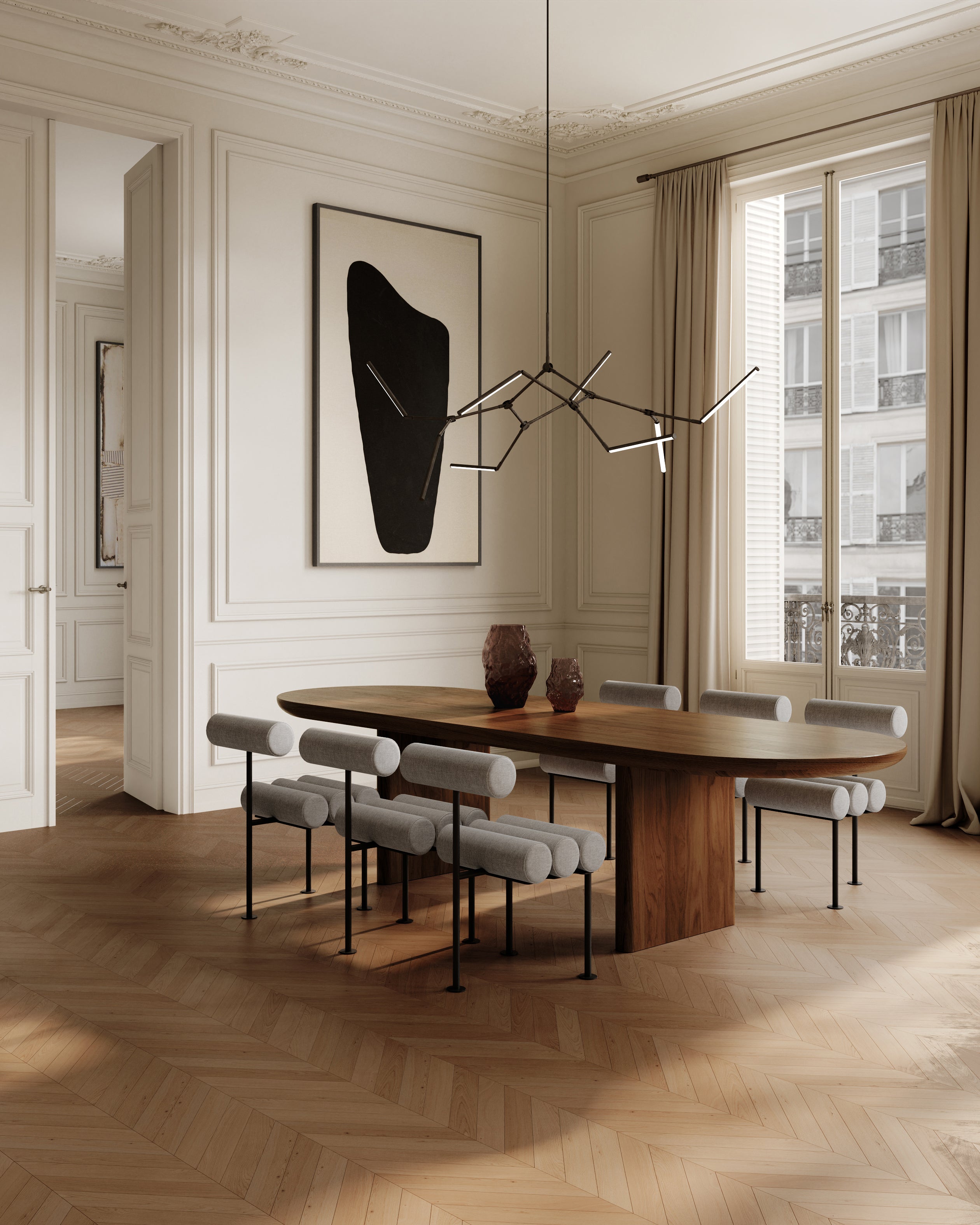 Wazon KATACHI brązowe szkło