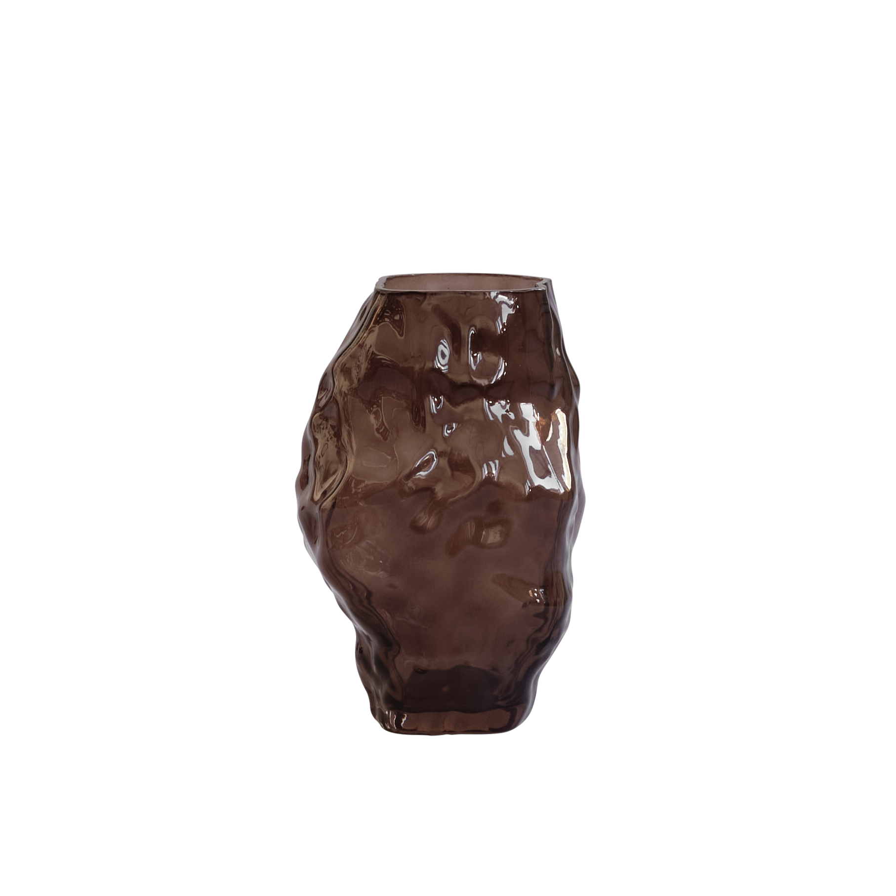 Wazon KATACHI brązowe szkło