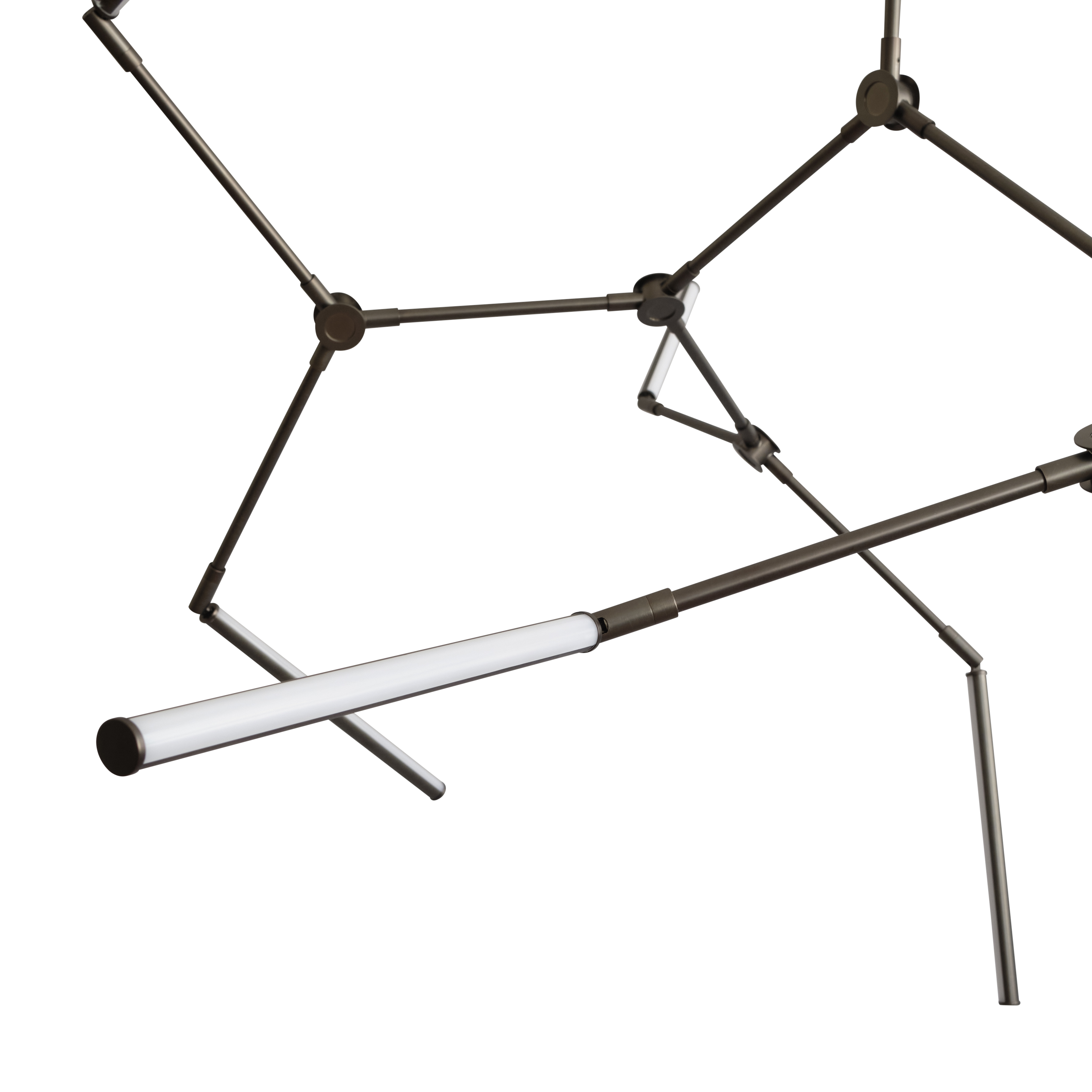 Żyrandol STICK brązowy