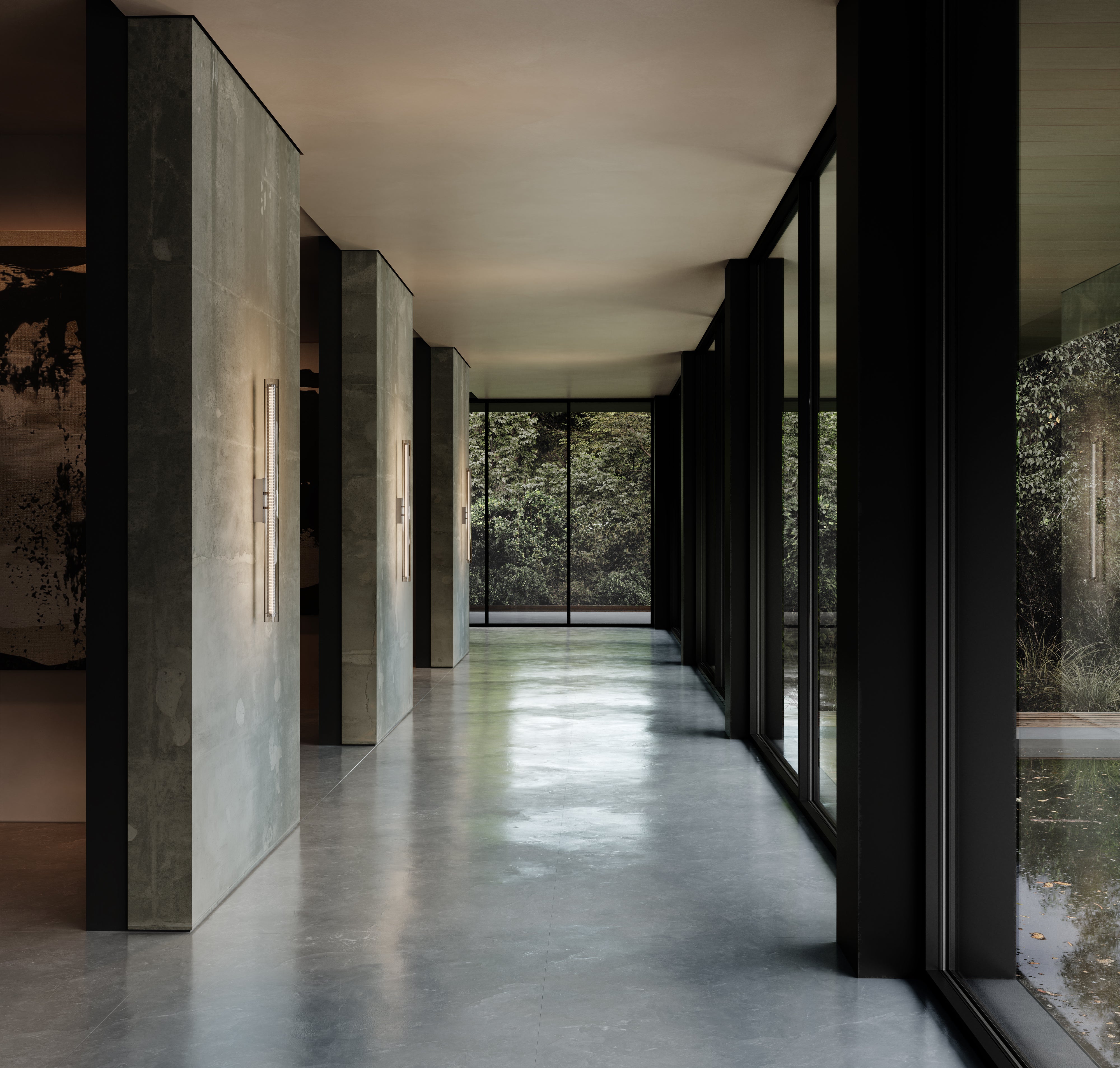 Lampa ścienna FRAME srebrny