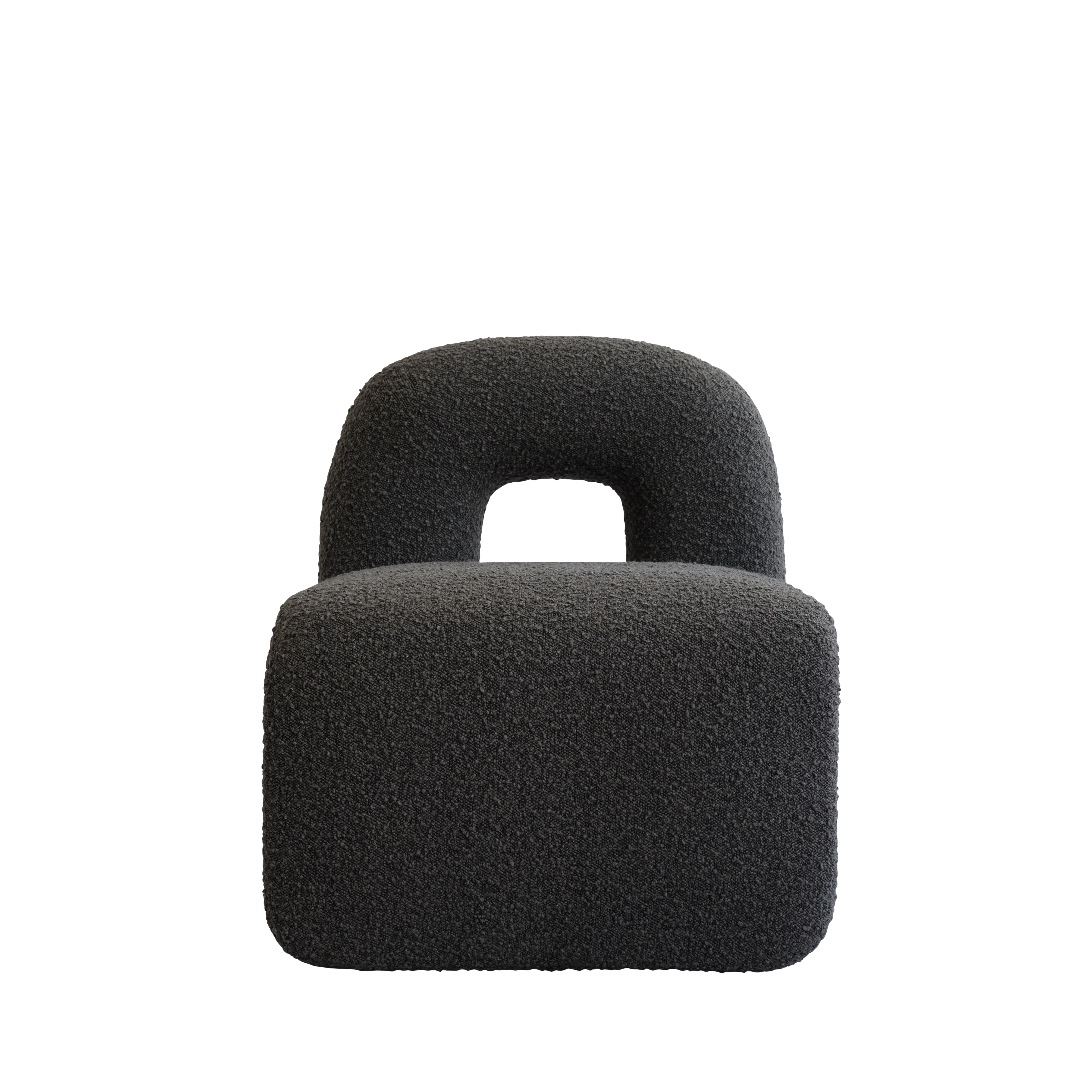 DAIKU Armchair in Gray-Brown Boucle