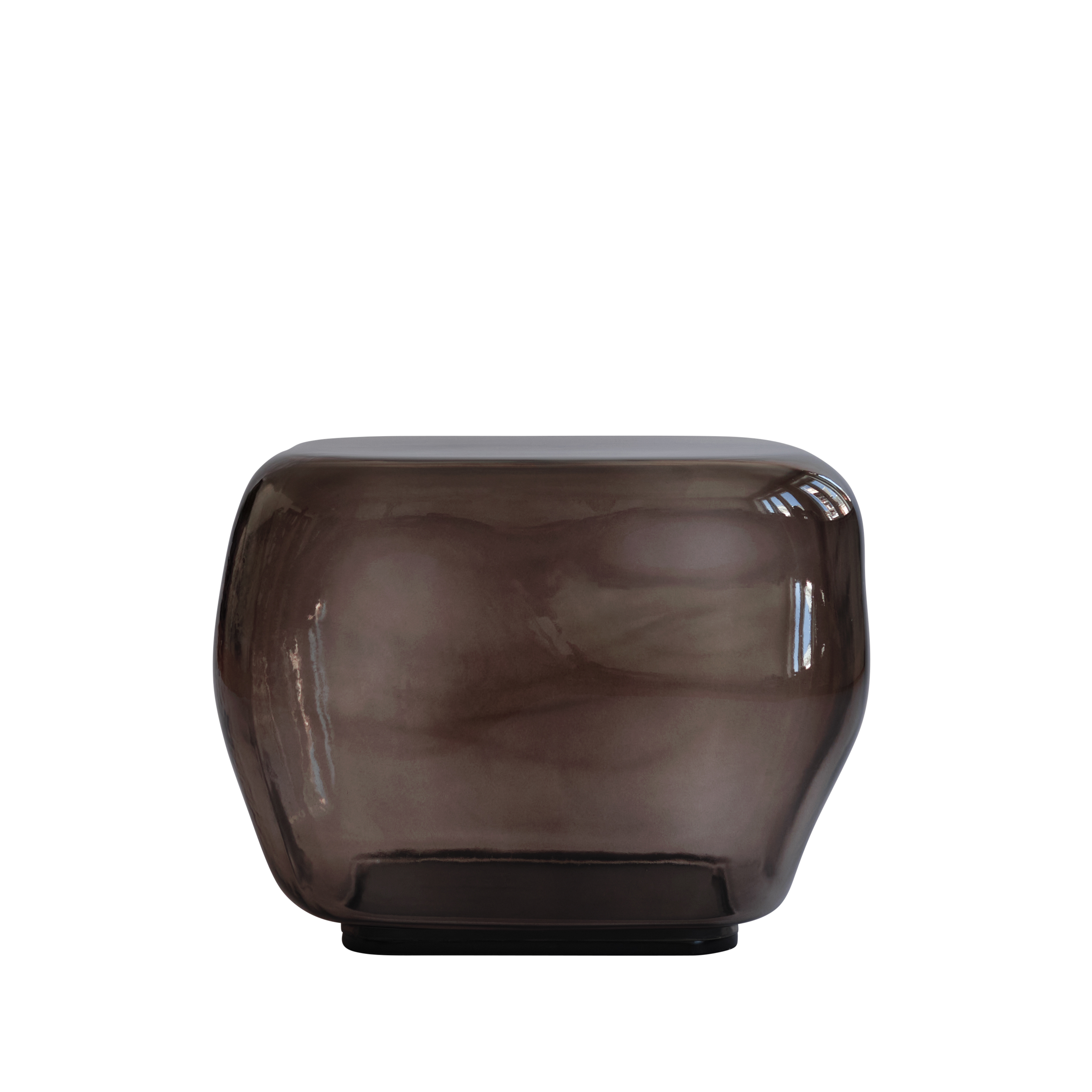 Stolik kawowy ISHI brązowe szkło