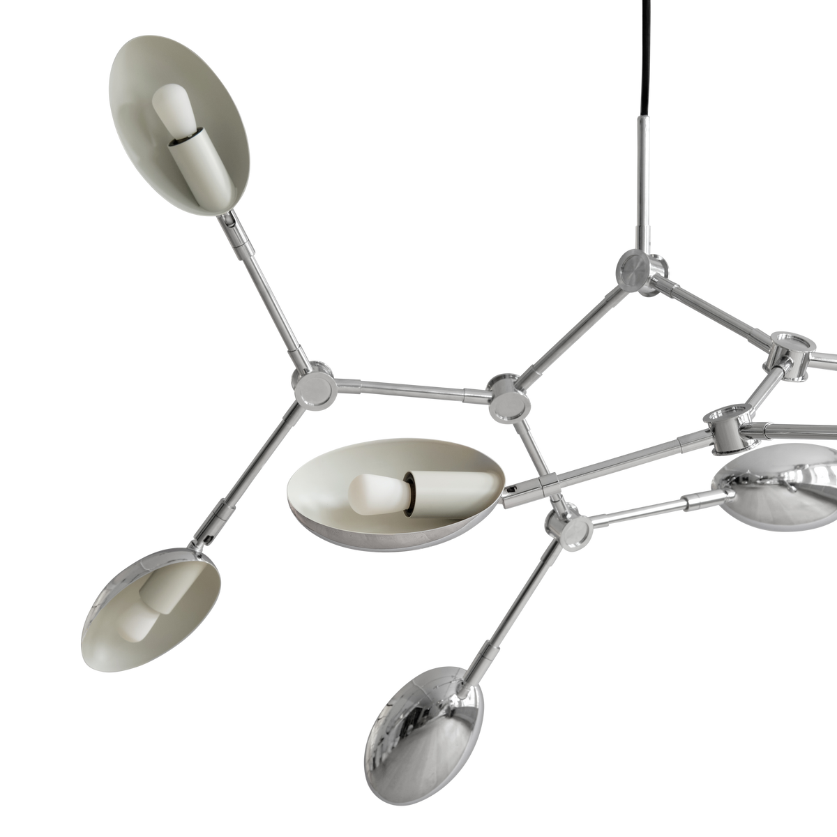 Żyrandol DROP chrom