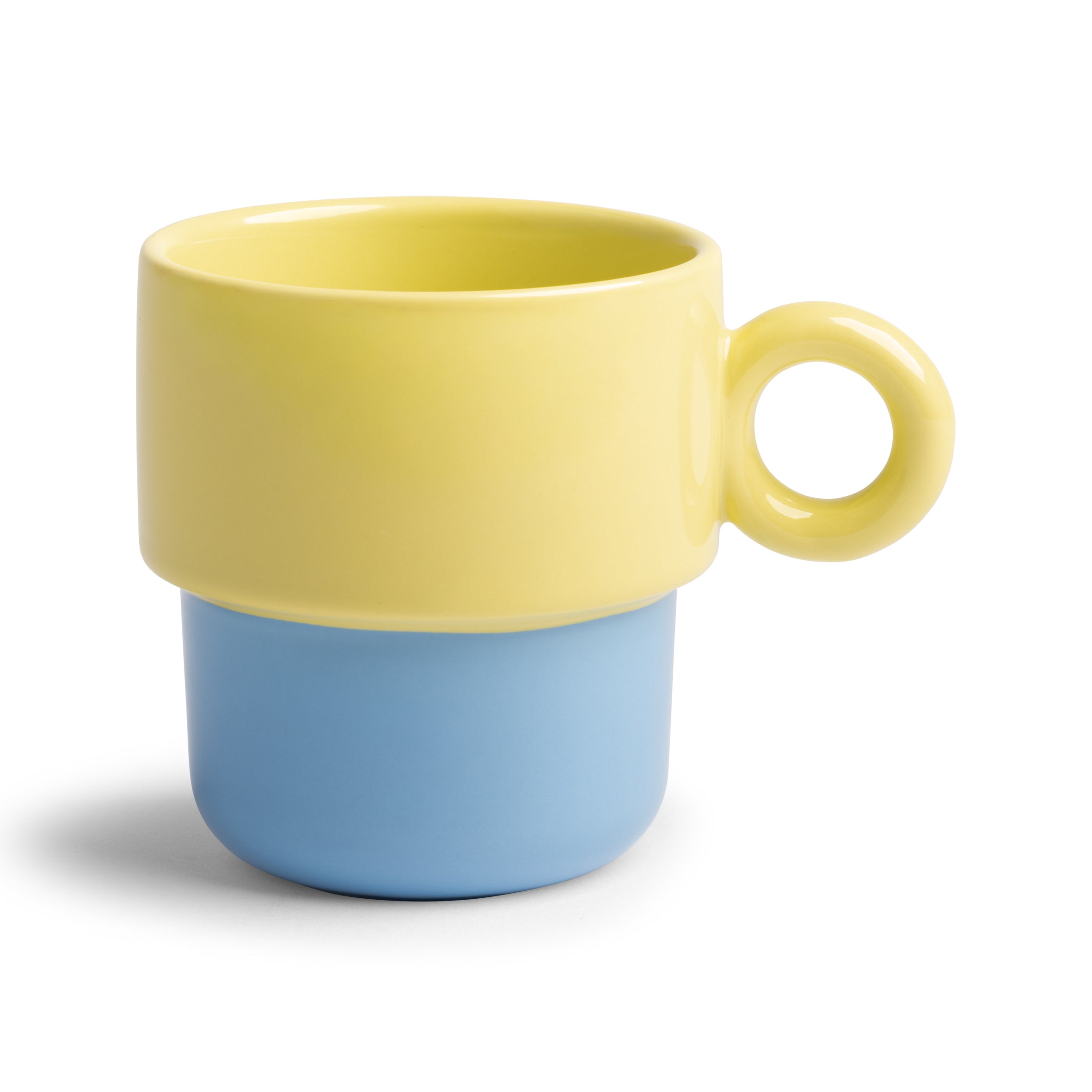 Set von Tassen CHIQUITO blau-gelb