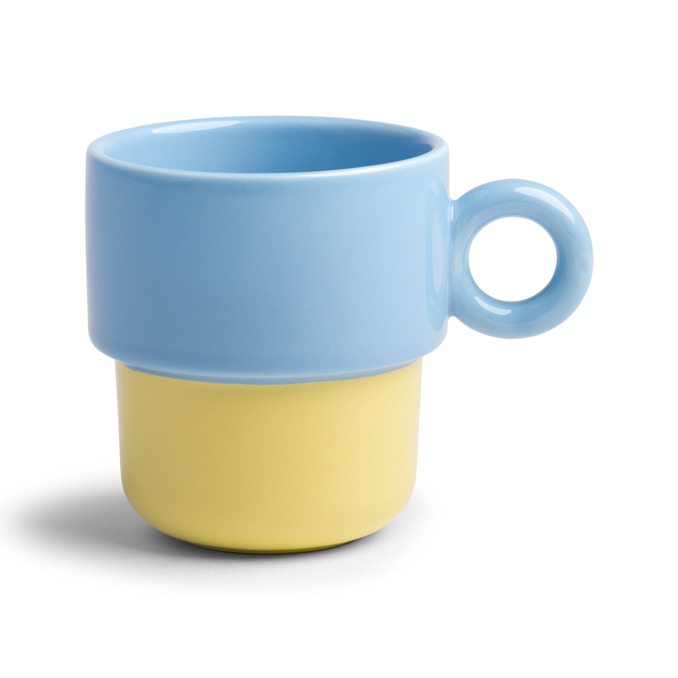 Set von Tassen CHIQUITO blau-gelb