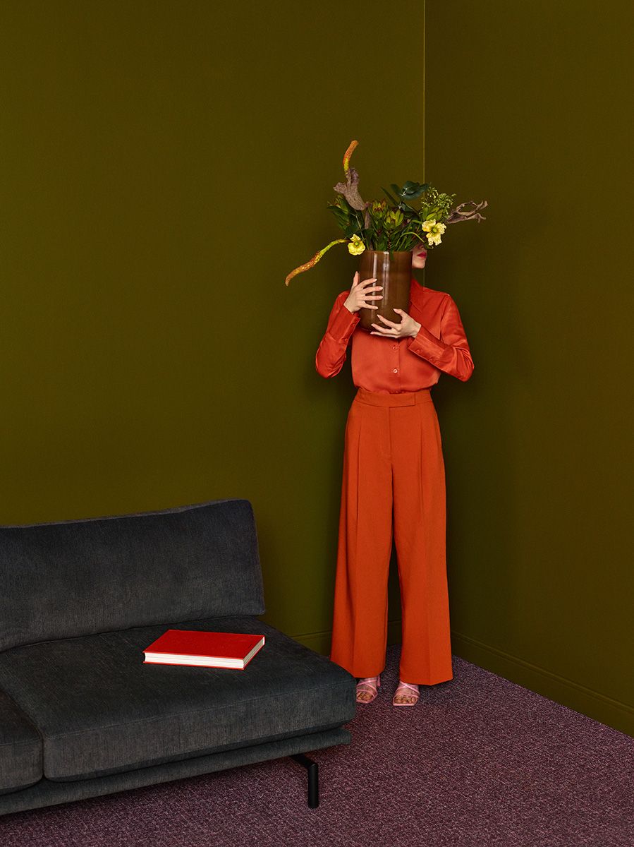 Brixton Upholstered Left-Handed 5-Seater Corner Sofa with Black Base