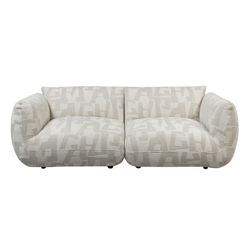 2.5-Seater Sofa AMSTERDAM in Light Beige Pattern